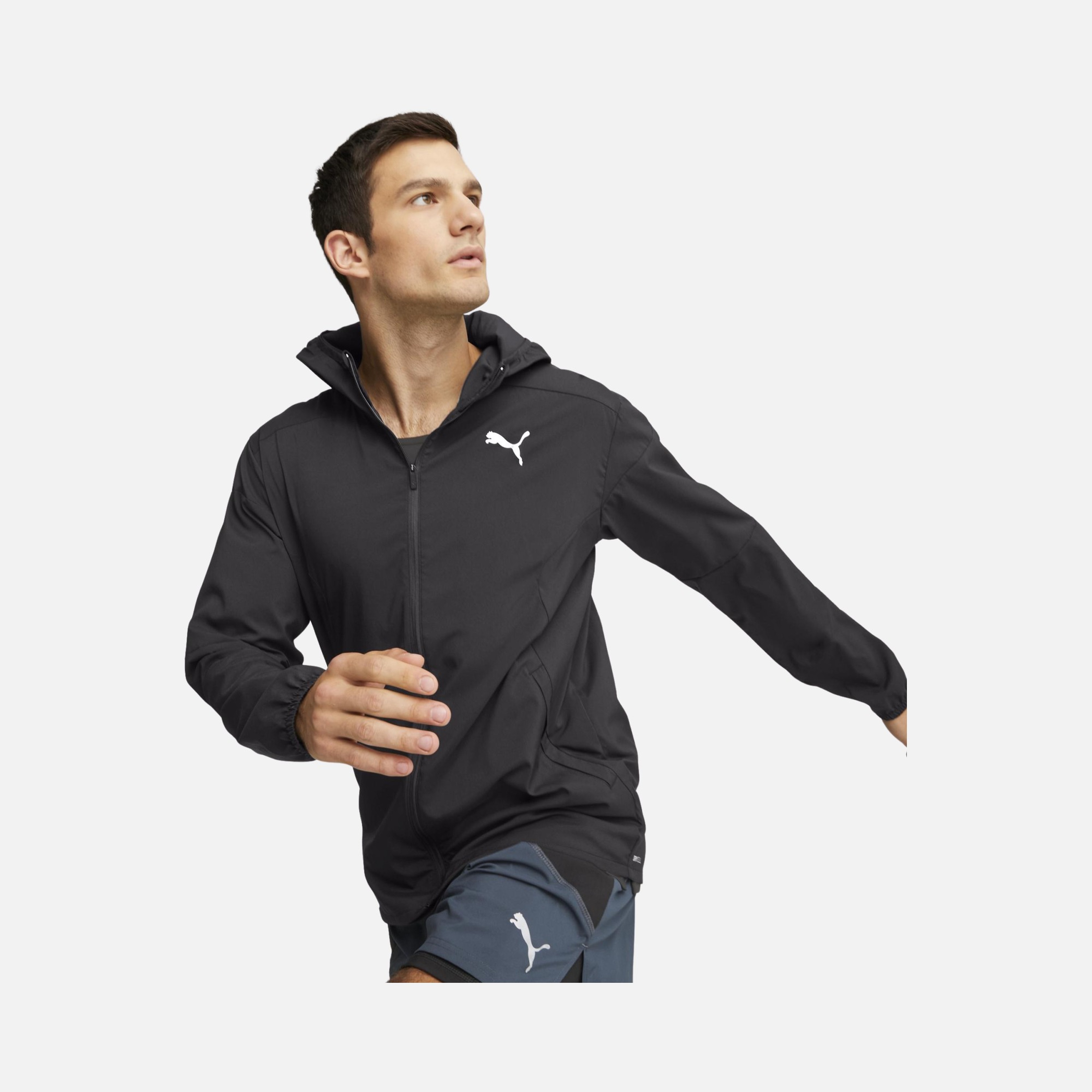 Puma Run Lightweight Full-Zip Hoodie Erkek Ceket