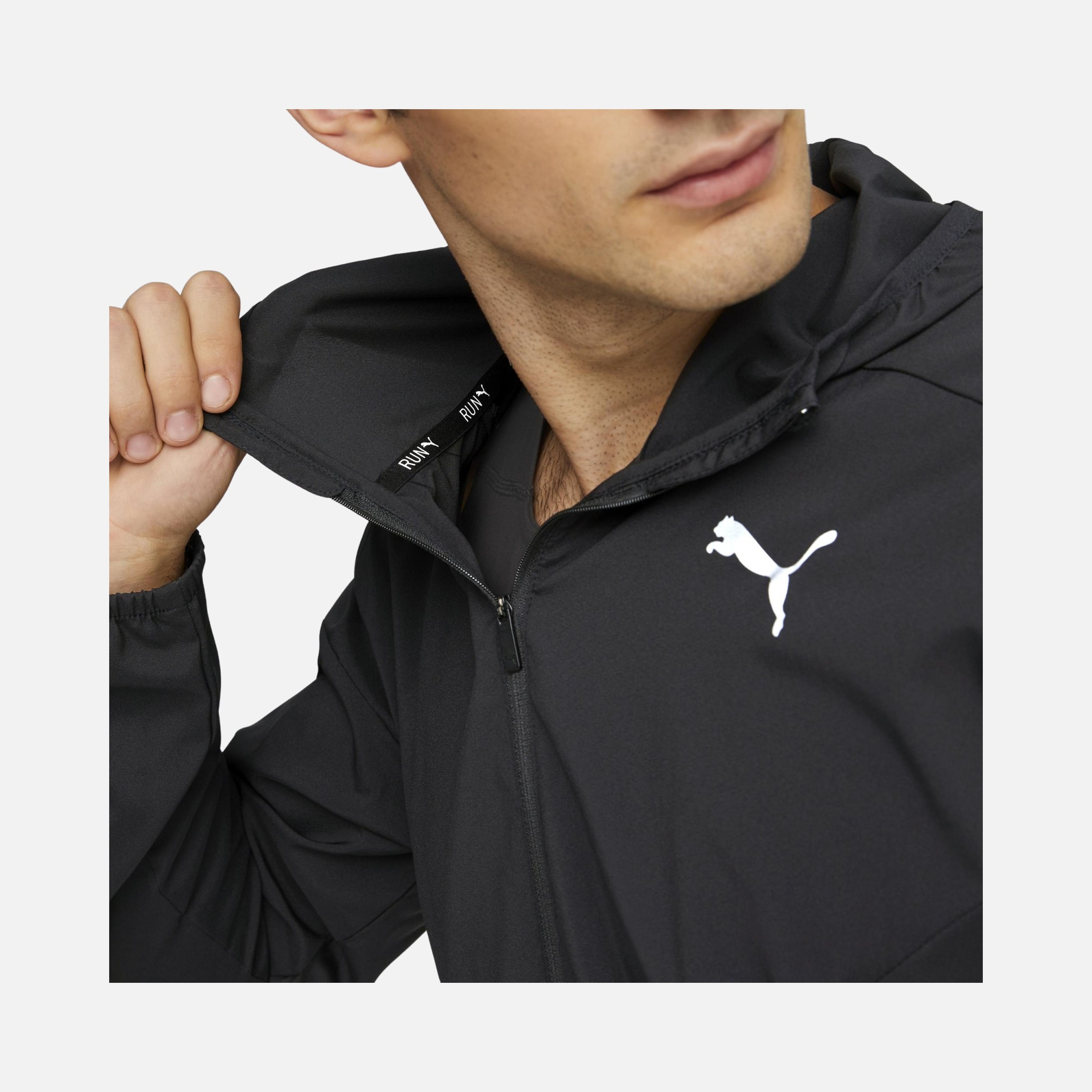 Puma Run Lightweight Full-Zip Hoodie Erkek Ceket