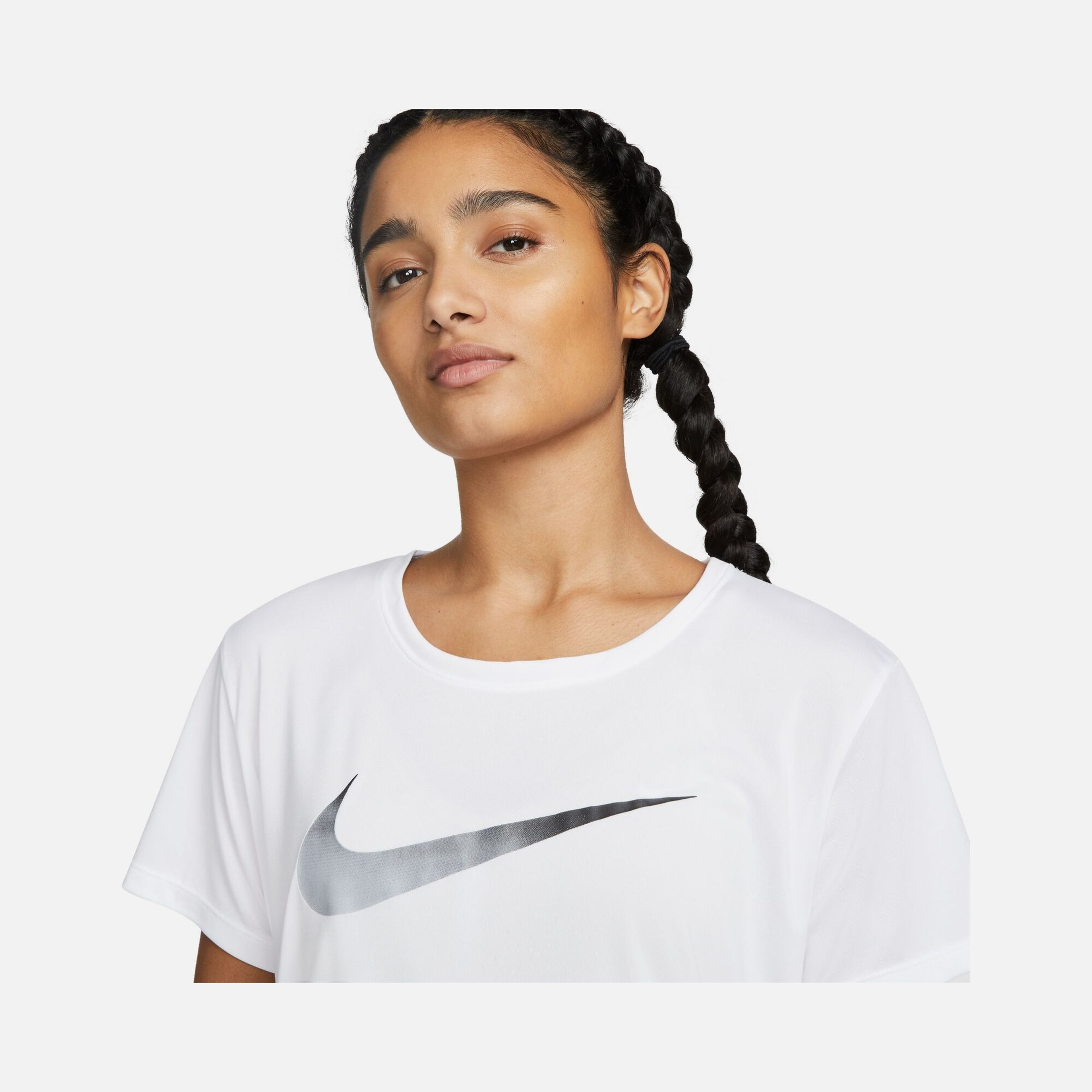 Nike Dri-Fit One Swoosh Graphic Running Short-Sleeve Kadın Tişört