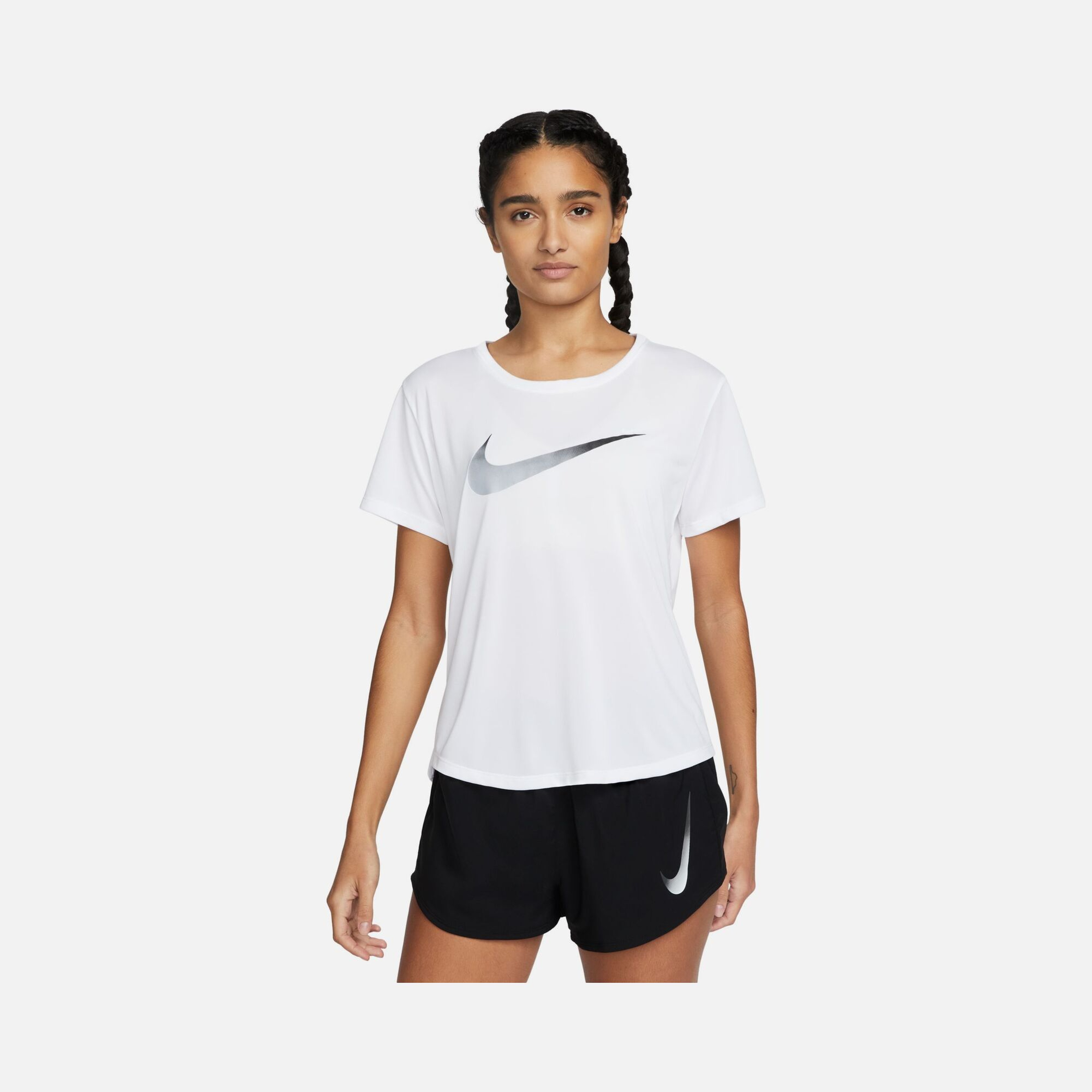 Nike Dri-Fit One Swoosh Graphic Running Short-Sleeve Kadın Tişört