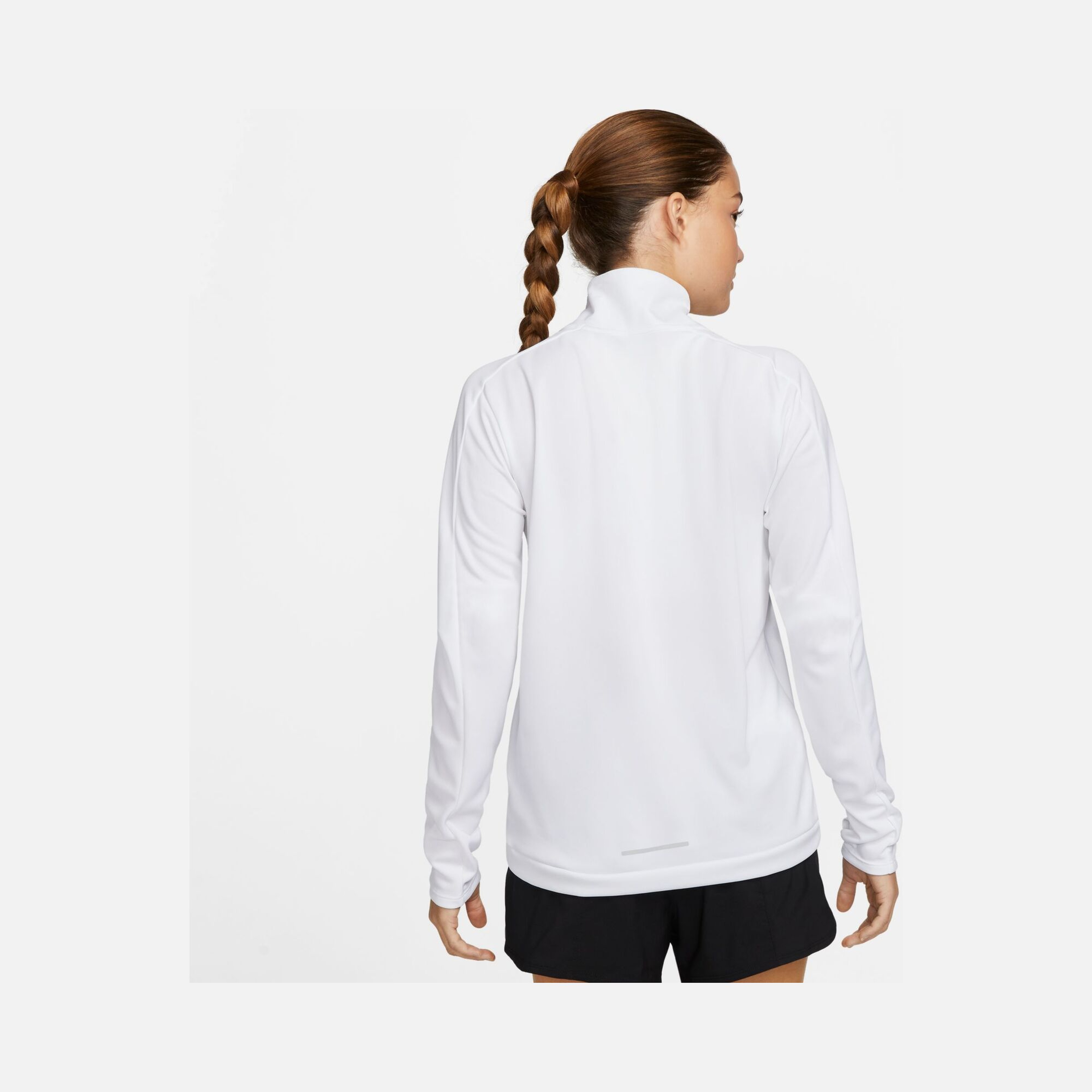 Nike Dri-FİT Swoosh Graphic Half-Zip Running Long-Sleeve Kadın Tişört