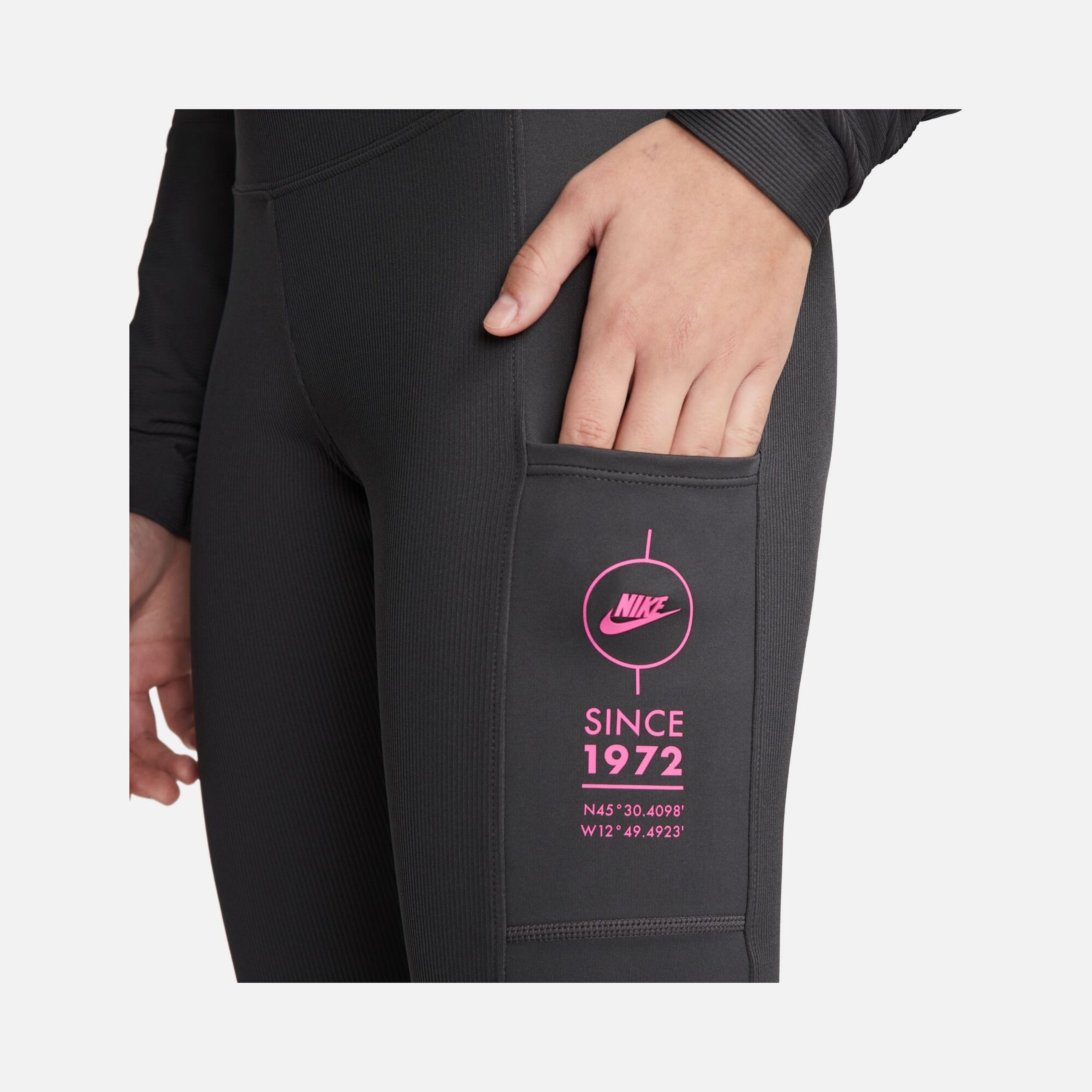 Nike Sportswear Ribbed Sports Utility With Pockets Kadın Tayt