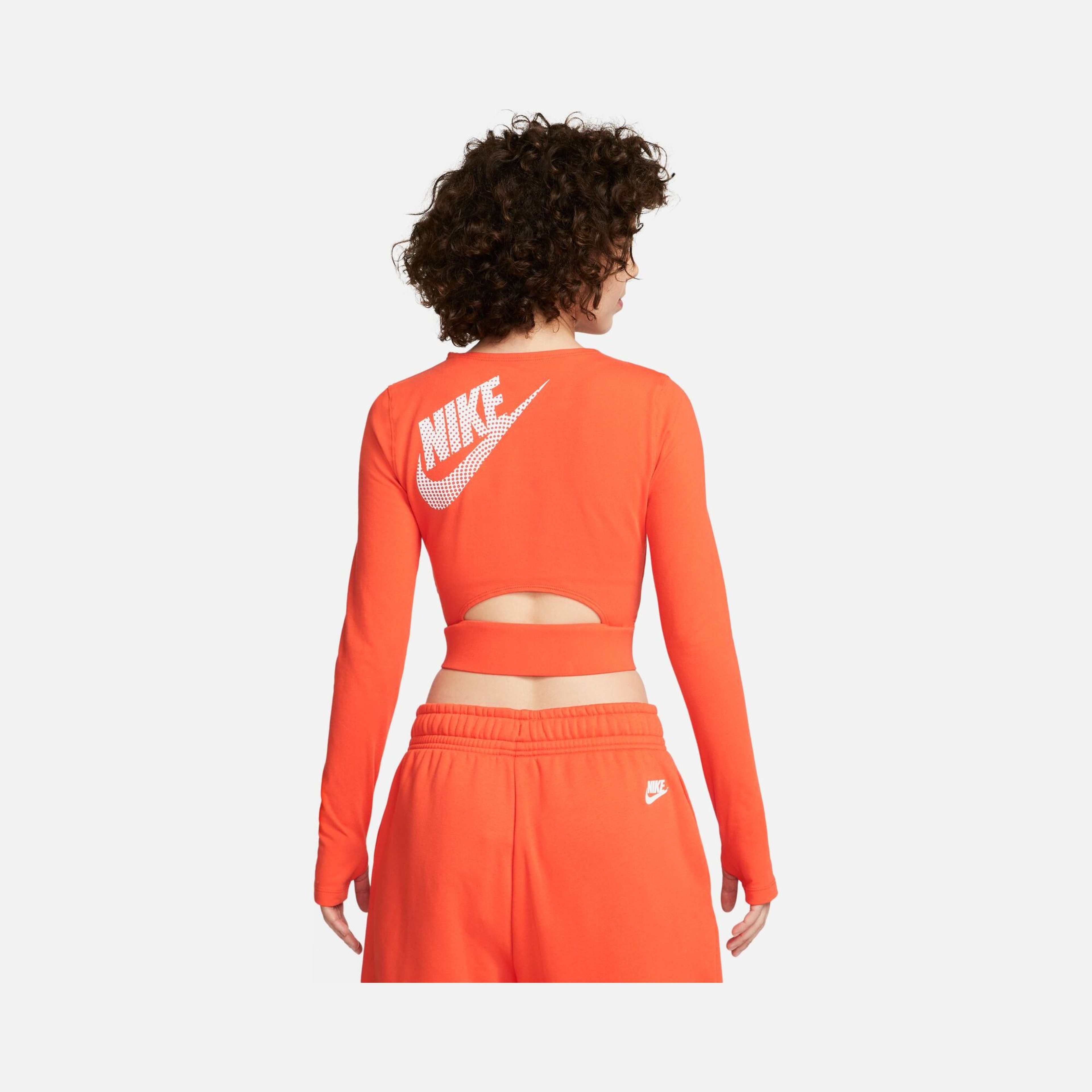 Nike Sportswear Gel-Dance Cropped Long-Sleeve Kadın Tişört