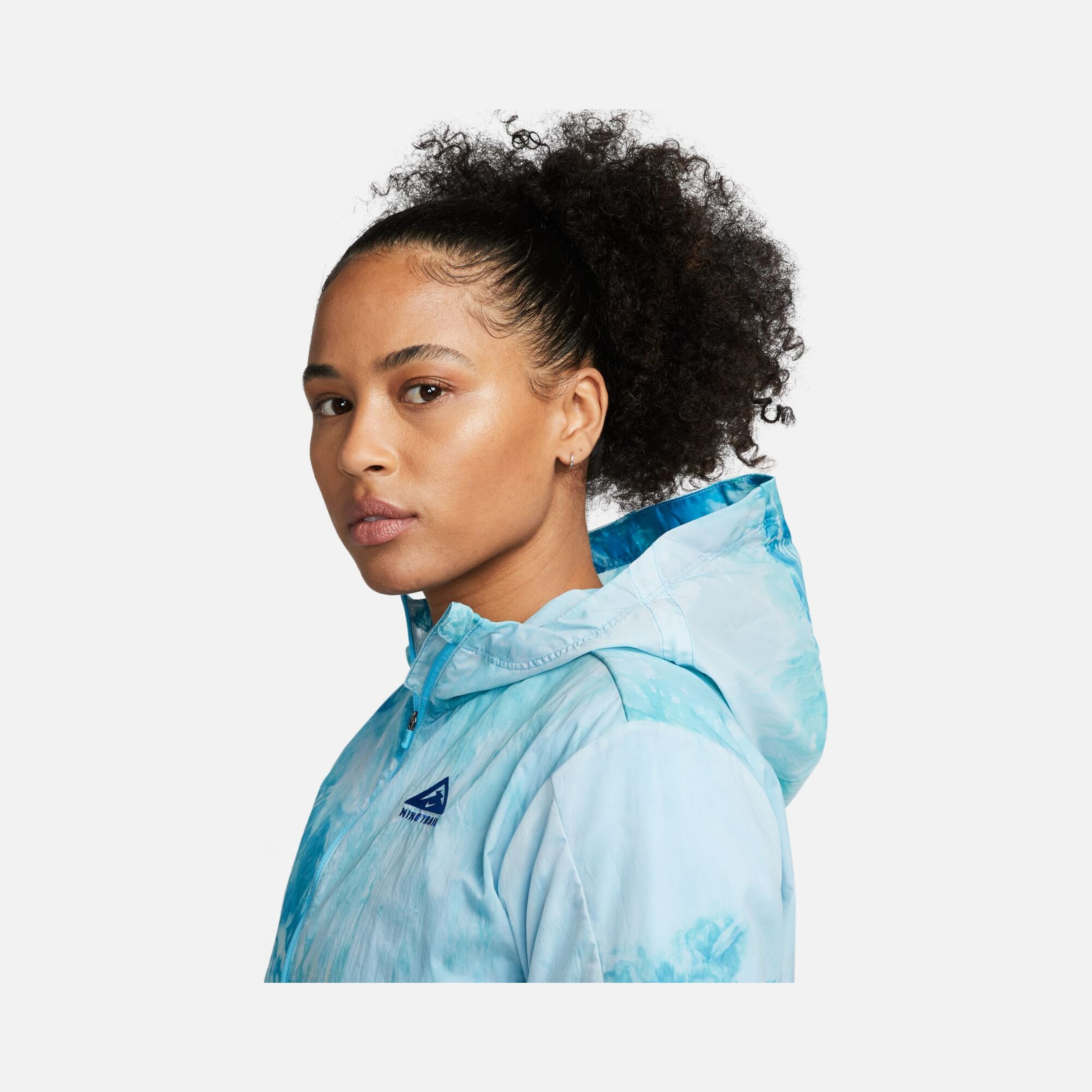 Nike Repel Trail-Running All-Over Printed Recoverable Full-Zip Hoodie Kadın Ceket