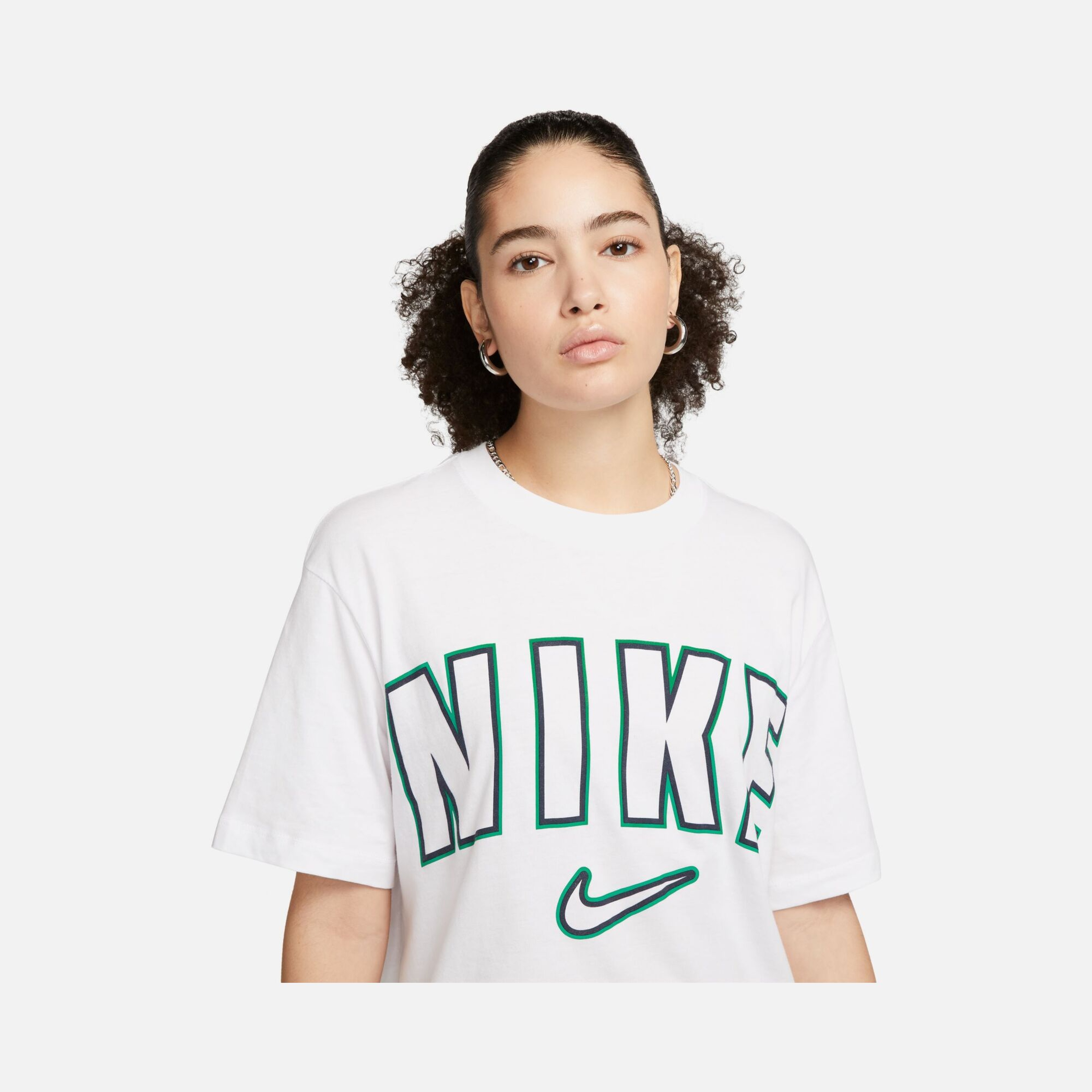 Nike Sportswear Printed Boyfriend Short-Sleeve Kadın Tişört