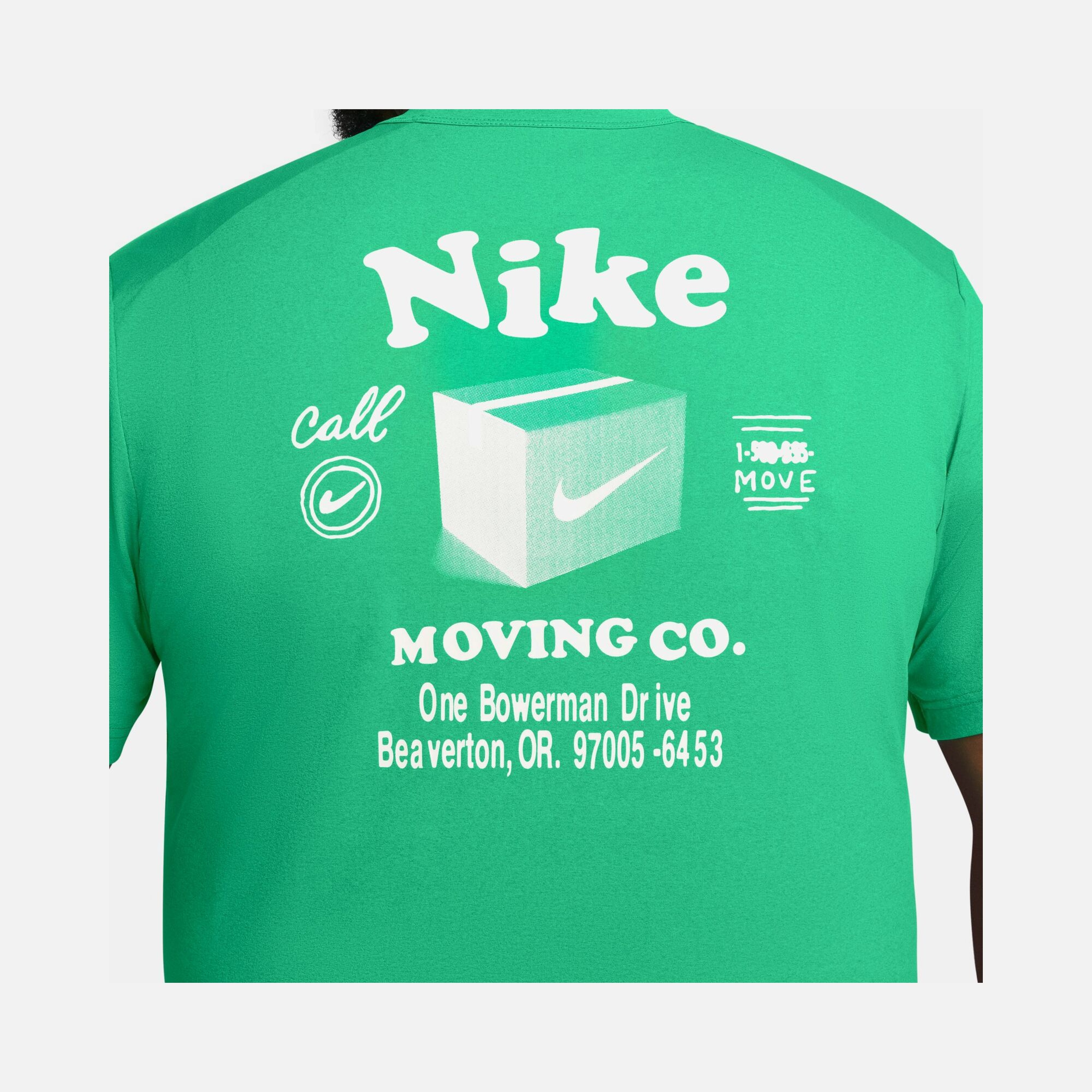 Nike Dri-Fit UV Hyverse ''Nike Moving Company Graphic'' Fitness Short-Sleeve Erkek Tişört