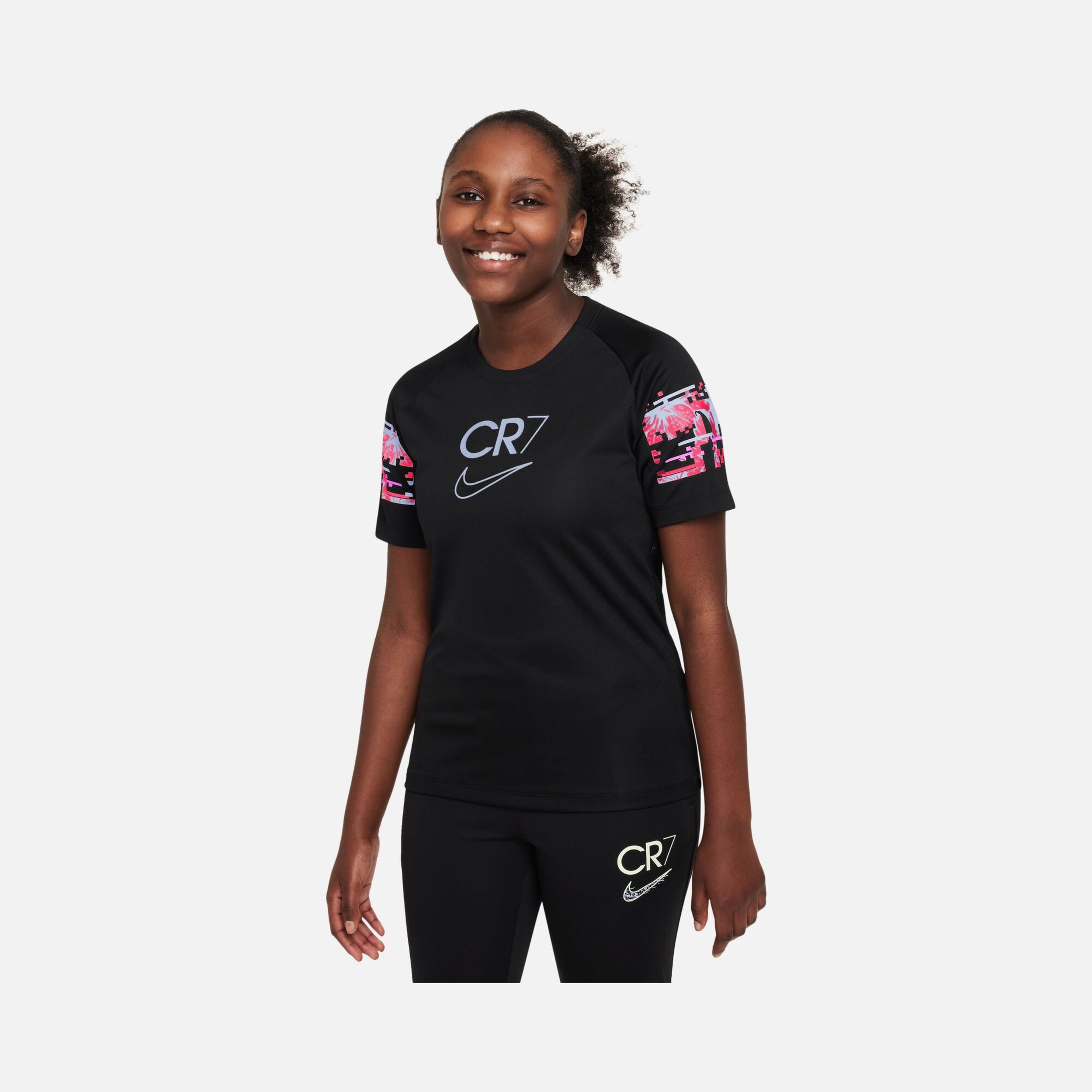 Nike Dri-Fit CR7 Football Soccer Short-Sleeve Çocuk Tişört