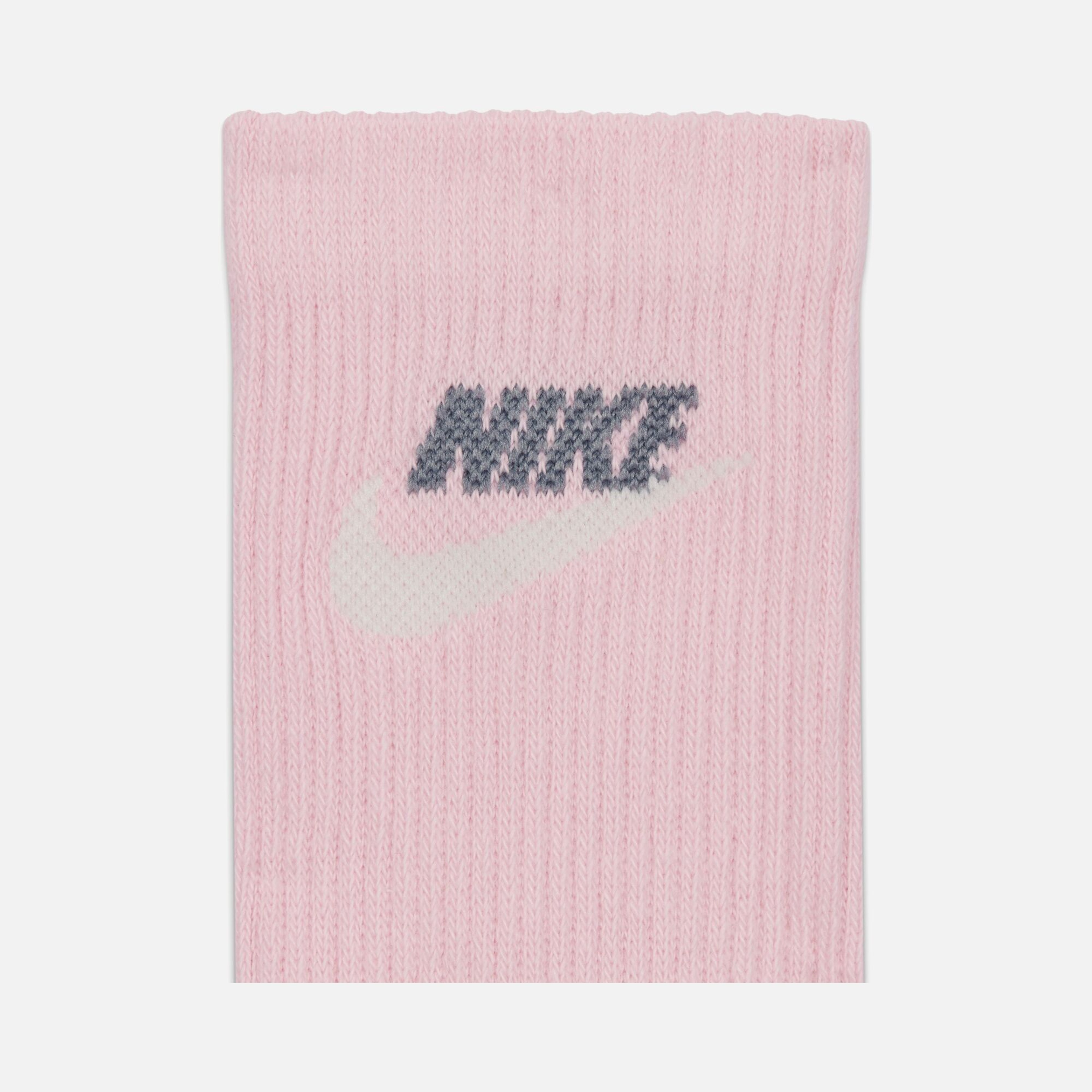 Nike Dri-Fit Everyday Plus Cushioned Crew Retro Style Atlethic Training (3 Pairs) Unisex Çorap