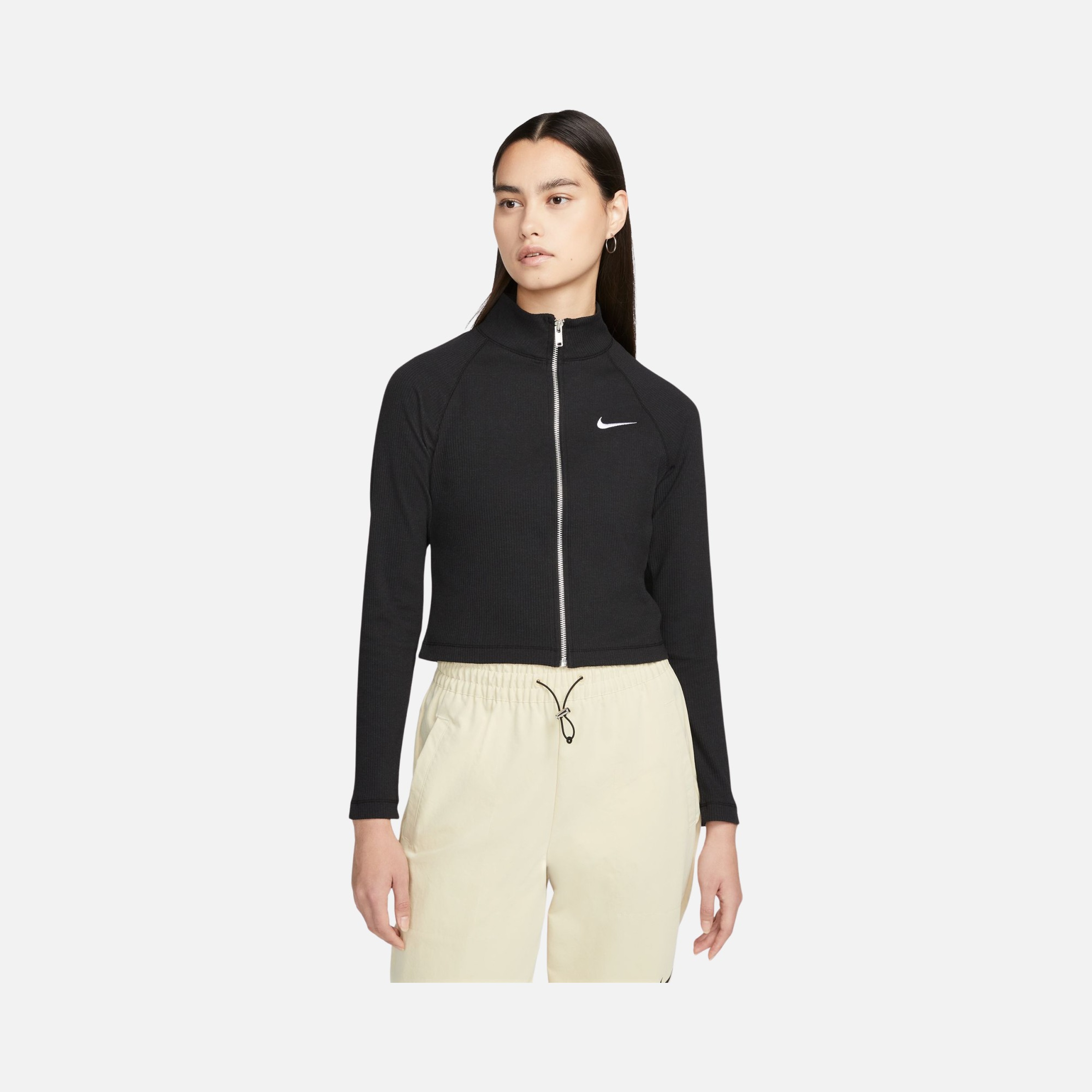 Nike Sportswear Trend Ribbed Full-Zip Kadın Ceket