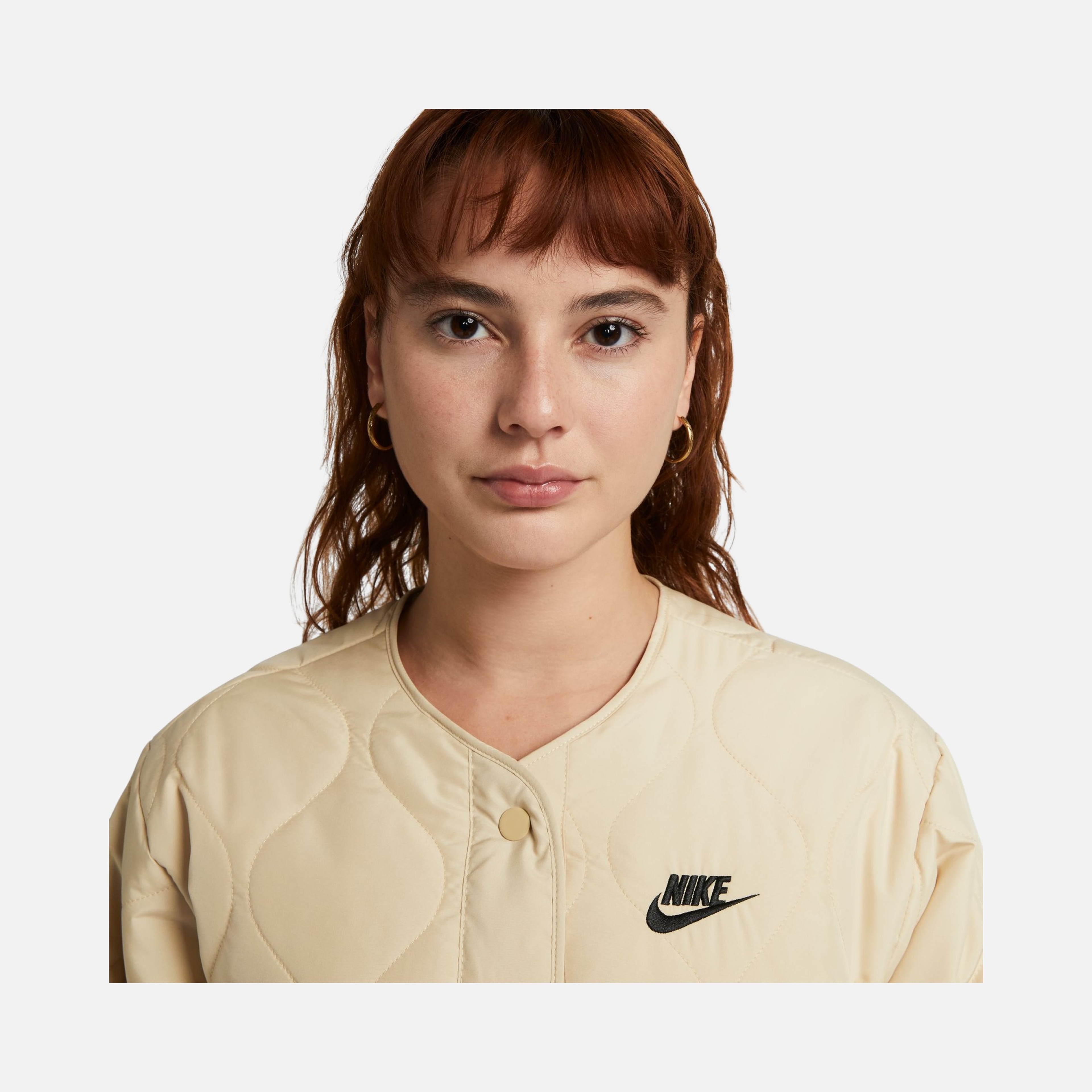 Nike Sportswear Sports Utility Quilted Full Snap Fastener Kadın Ceket