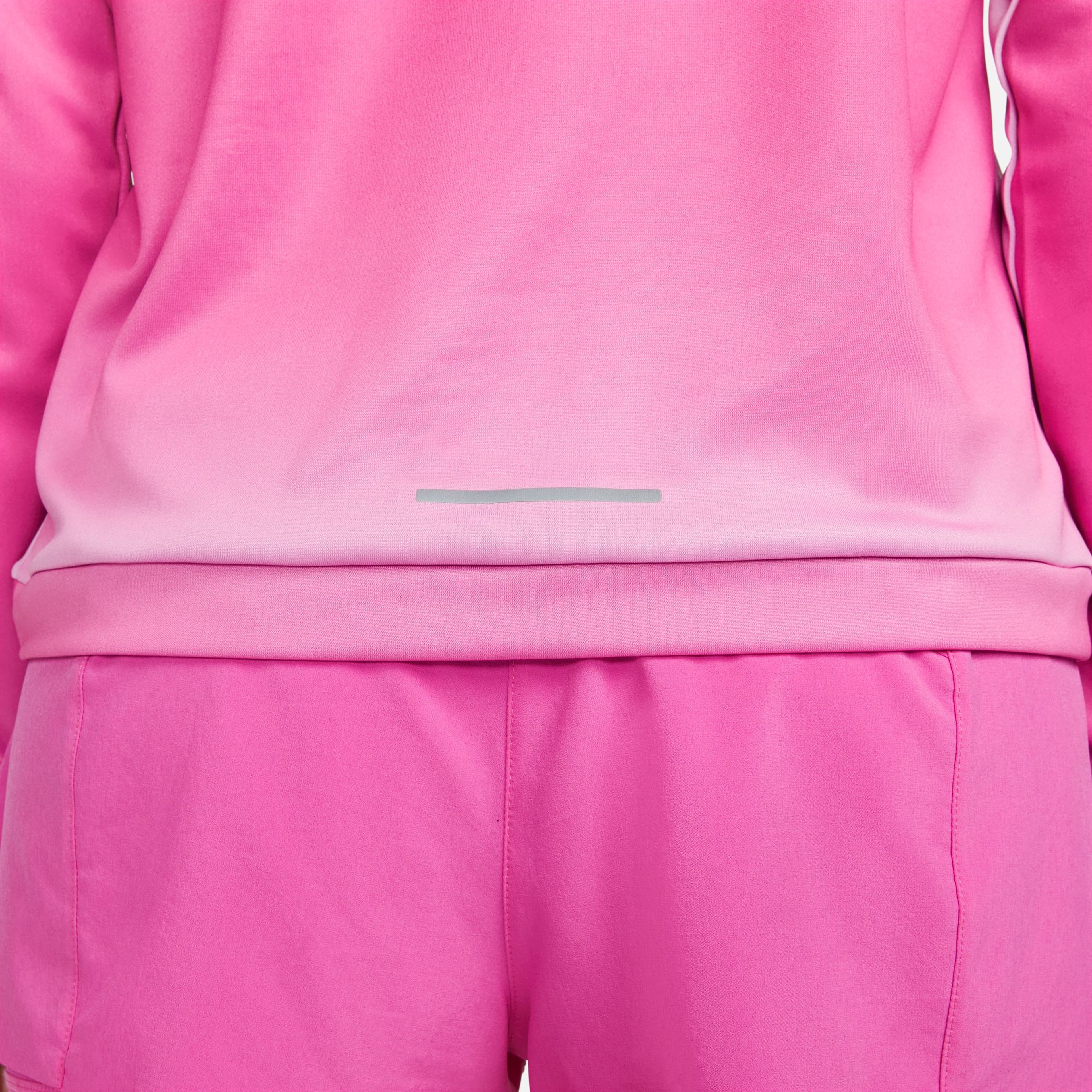 Nike Dri-Fit Swoosh Printed 1/4-Zip Running Long-Sleeve Kadın Tişört