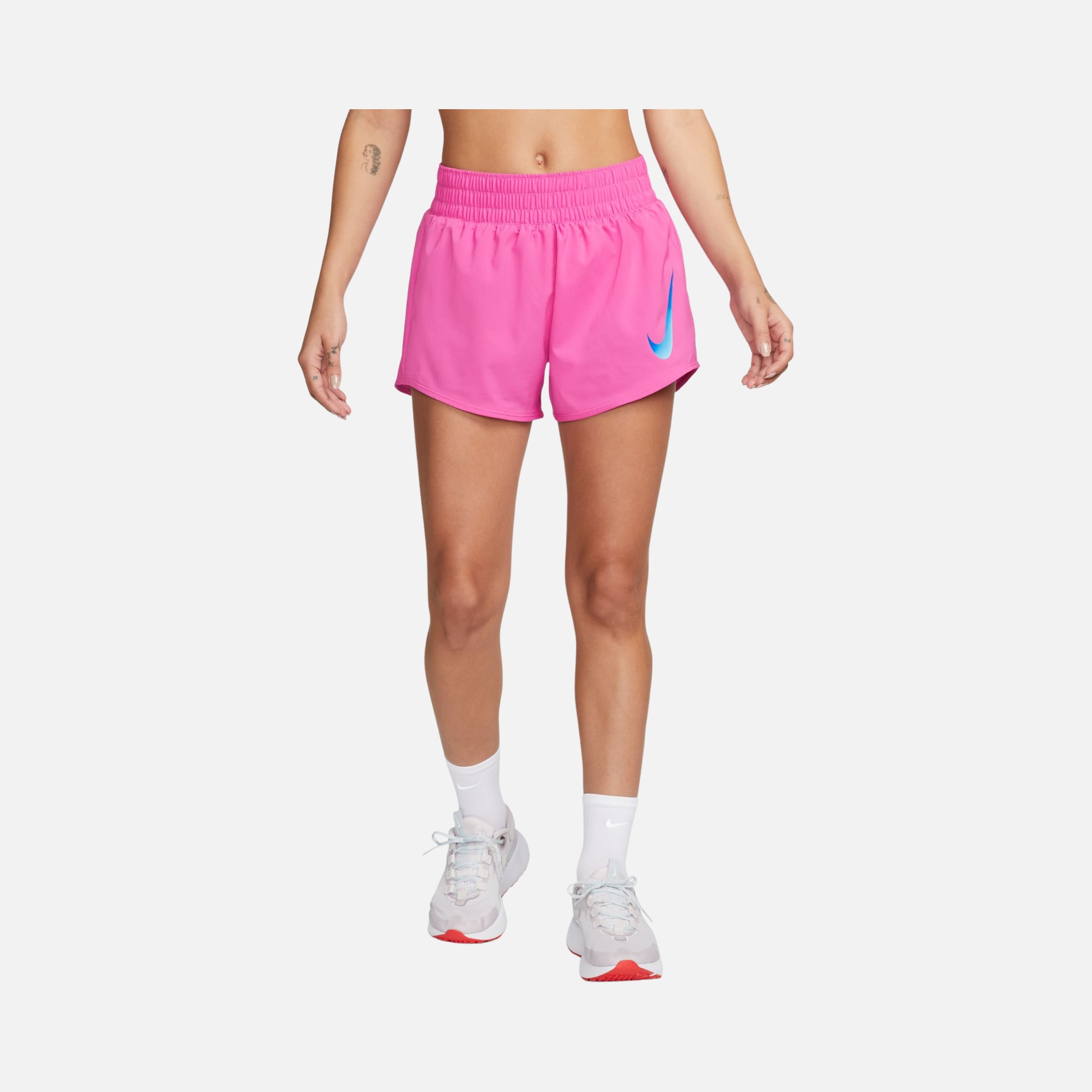 Nike Swoosh Dri-Fit Ultra-Soft Woven Brief-Lined Running Kadın Şort