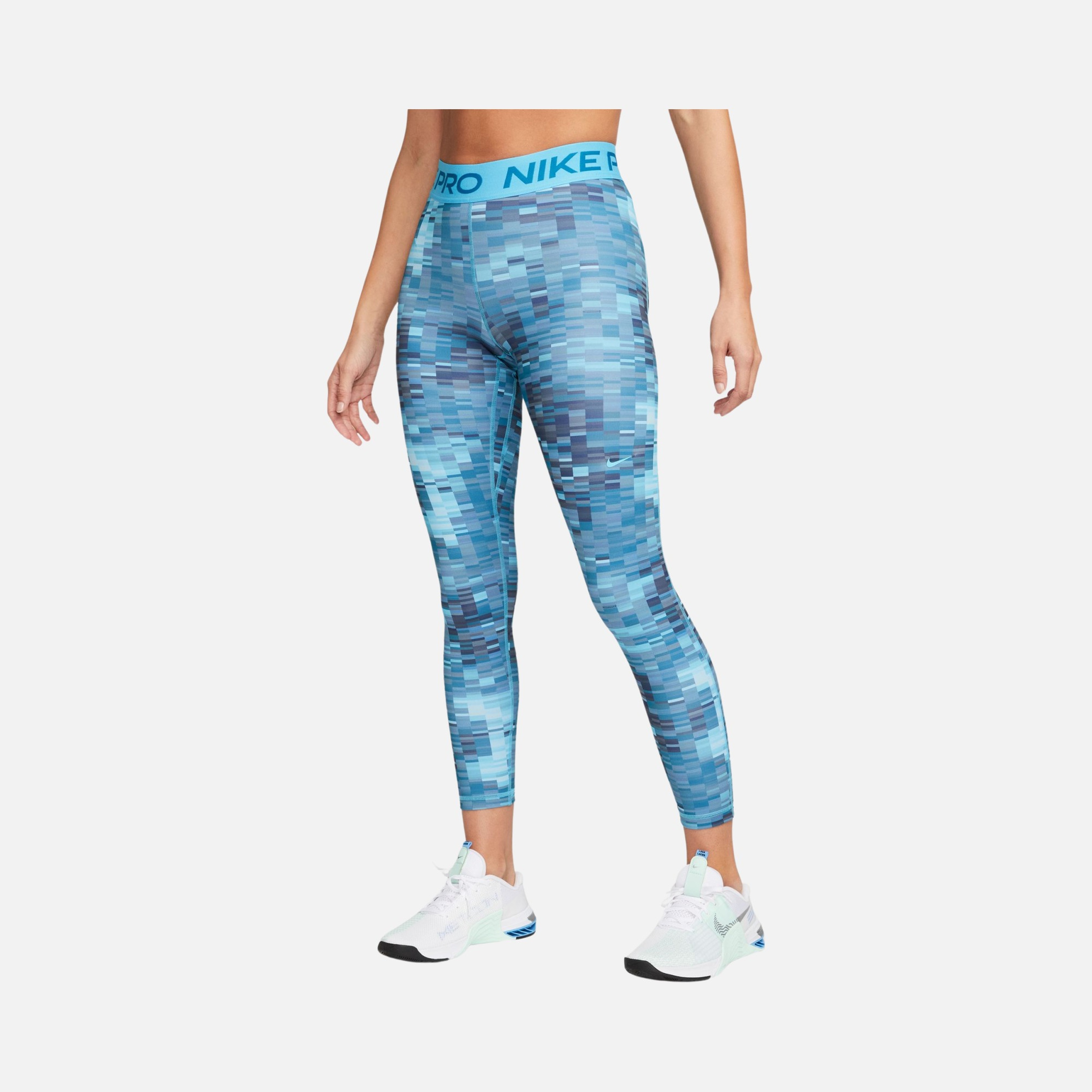 Nike Pro Dri-Fit Mid-Rise 7/8 Allover Printed Training  Kadın Tayt
