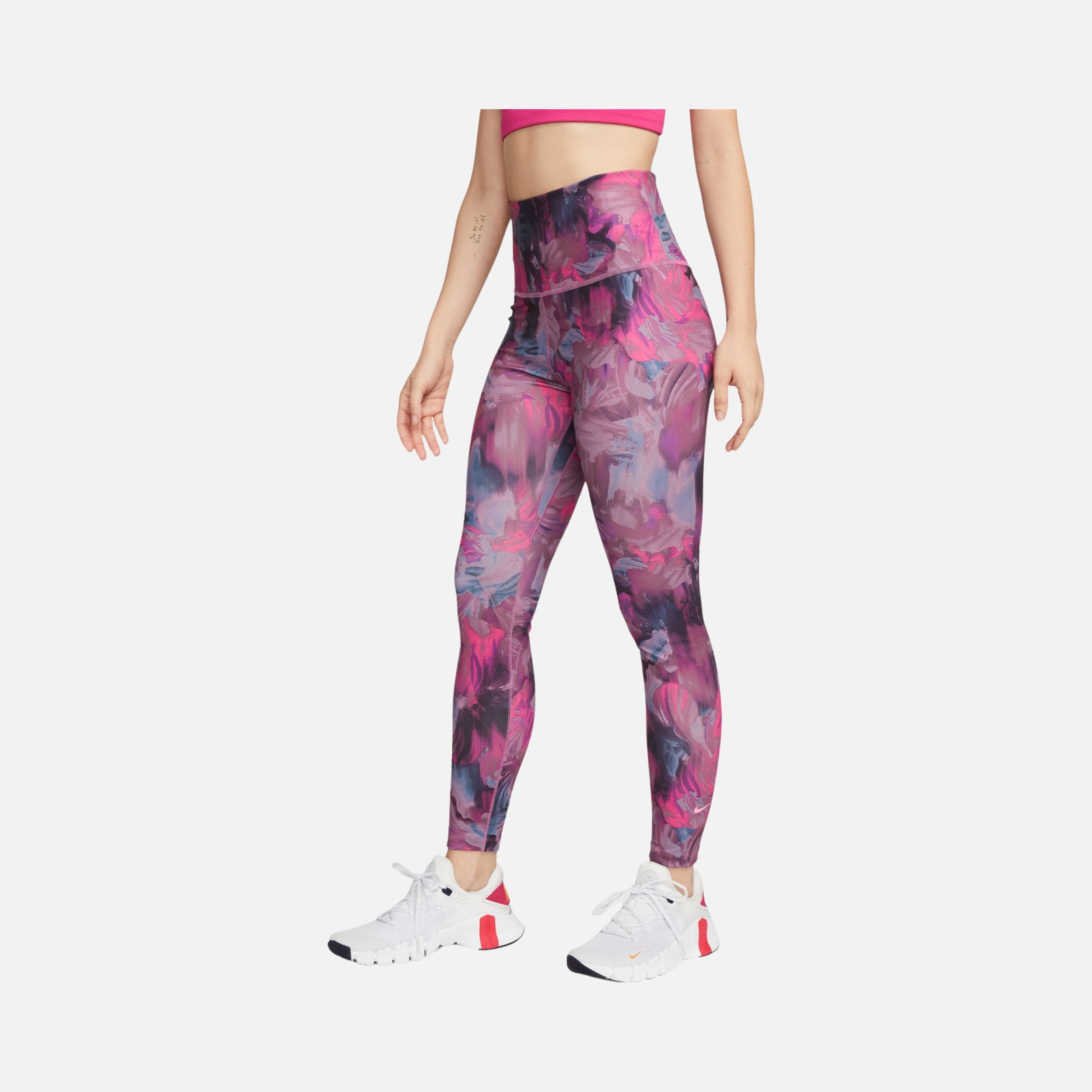 Nike Dri-Fit One High-Waisted 7/8 All-Over Printed Training Kadın Tayt