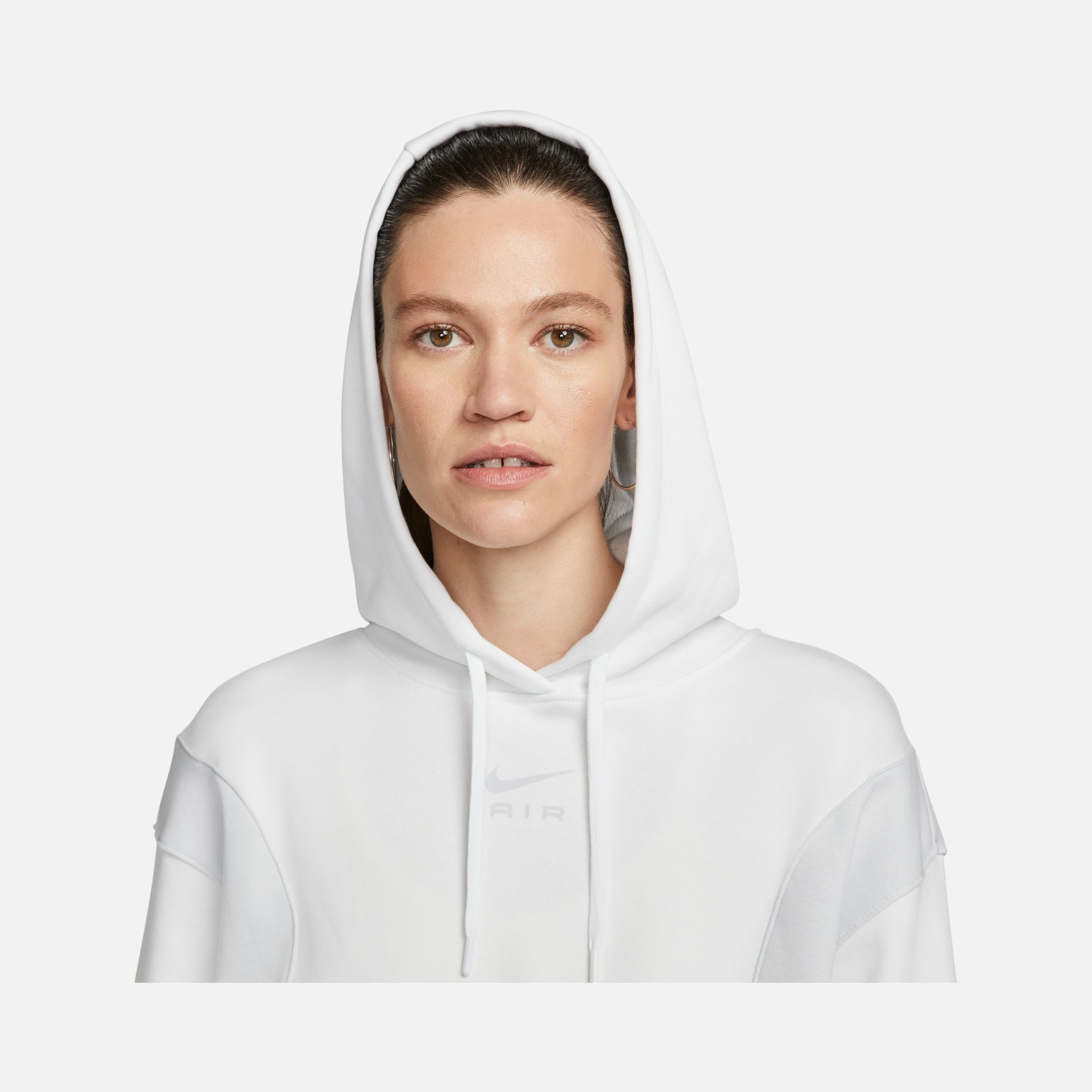 Nike Sportswear Air Oversized Crop Fleece Hoodie Kadın Sweatshirt