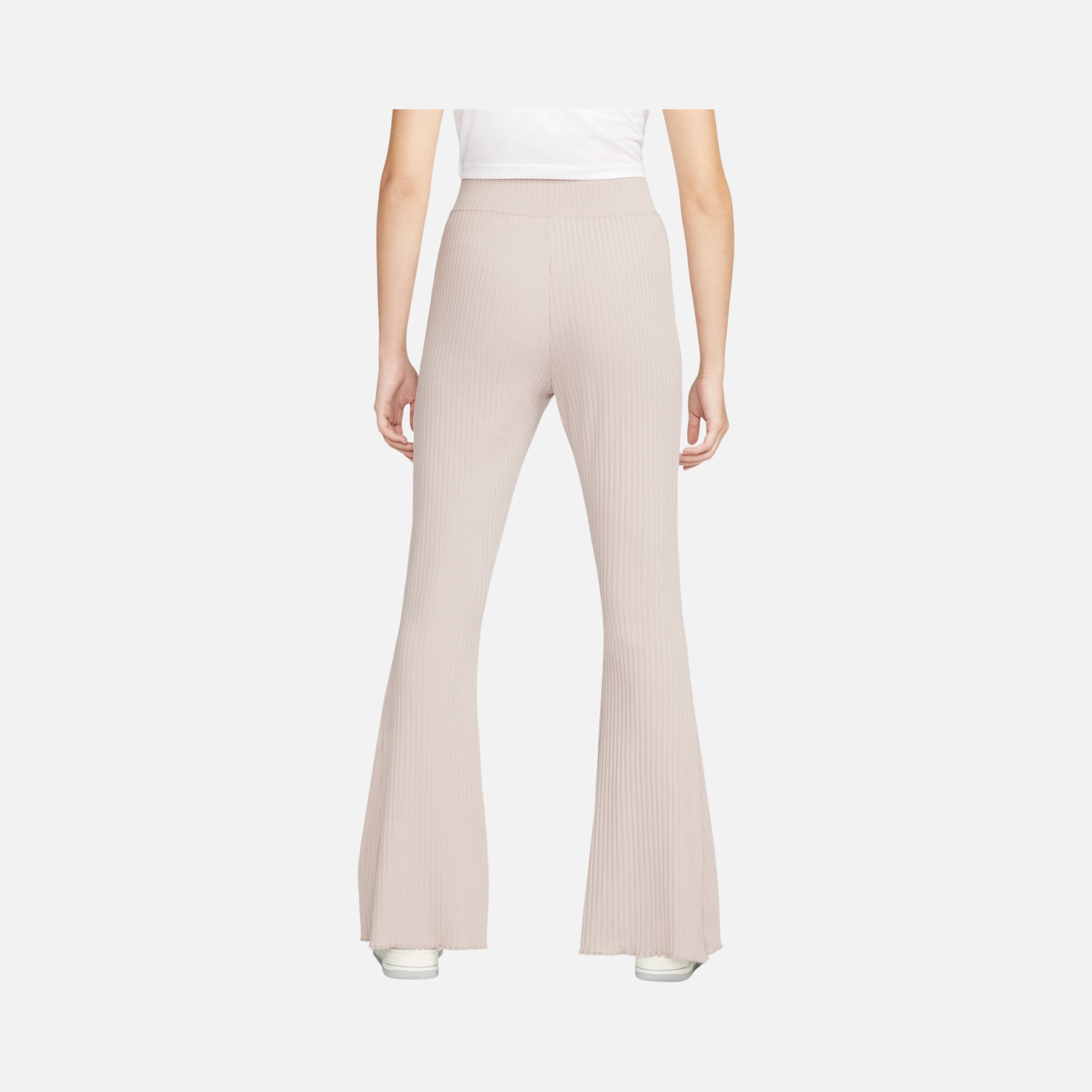 Nike Sportswear High-Waisted Wide Leg Ribbed Kadın Eşofman Altı