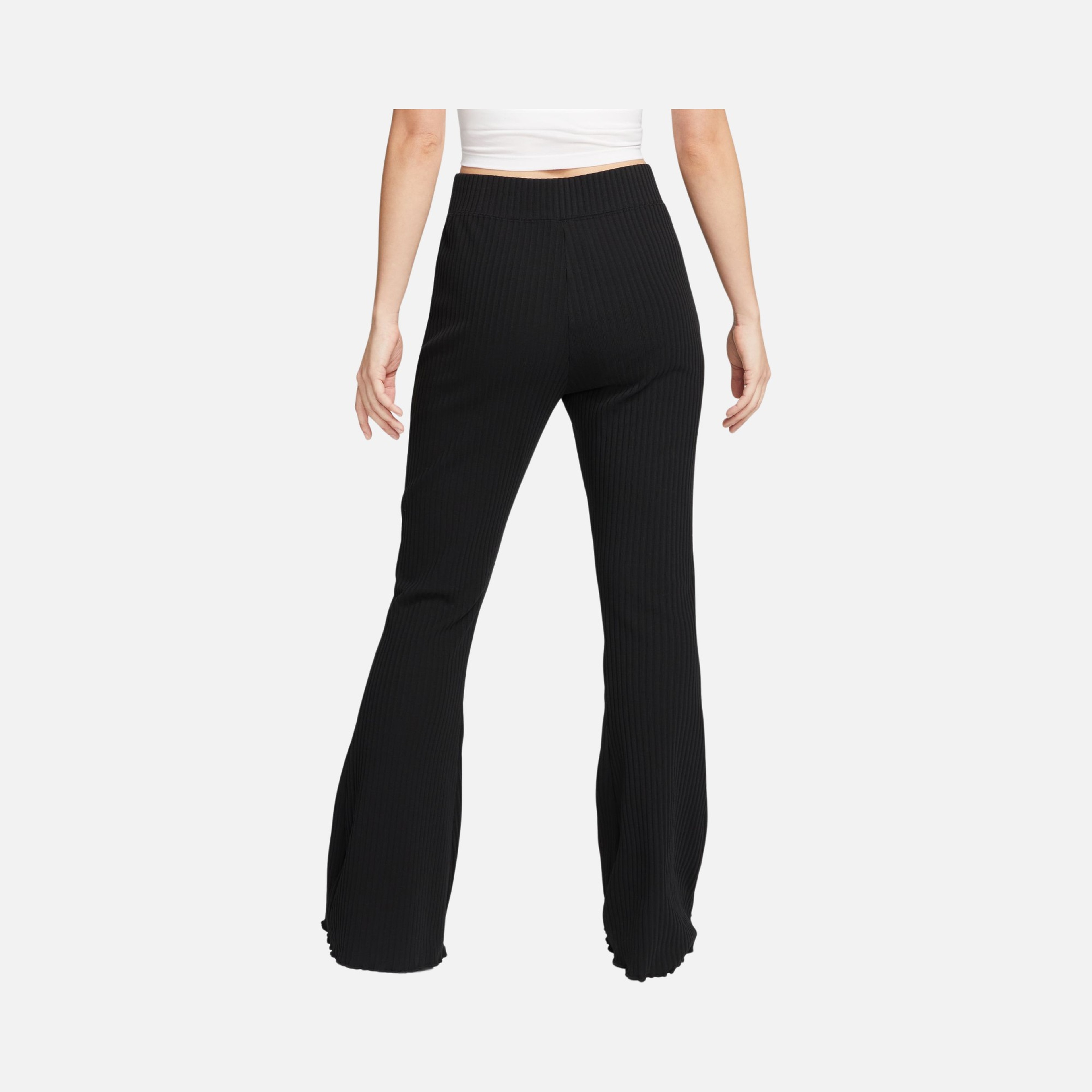 Nike Sportswear High-Waisted Wide Leg Ribbed Kadın Eşofman Altı