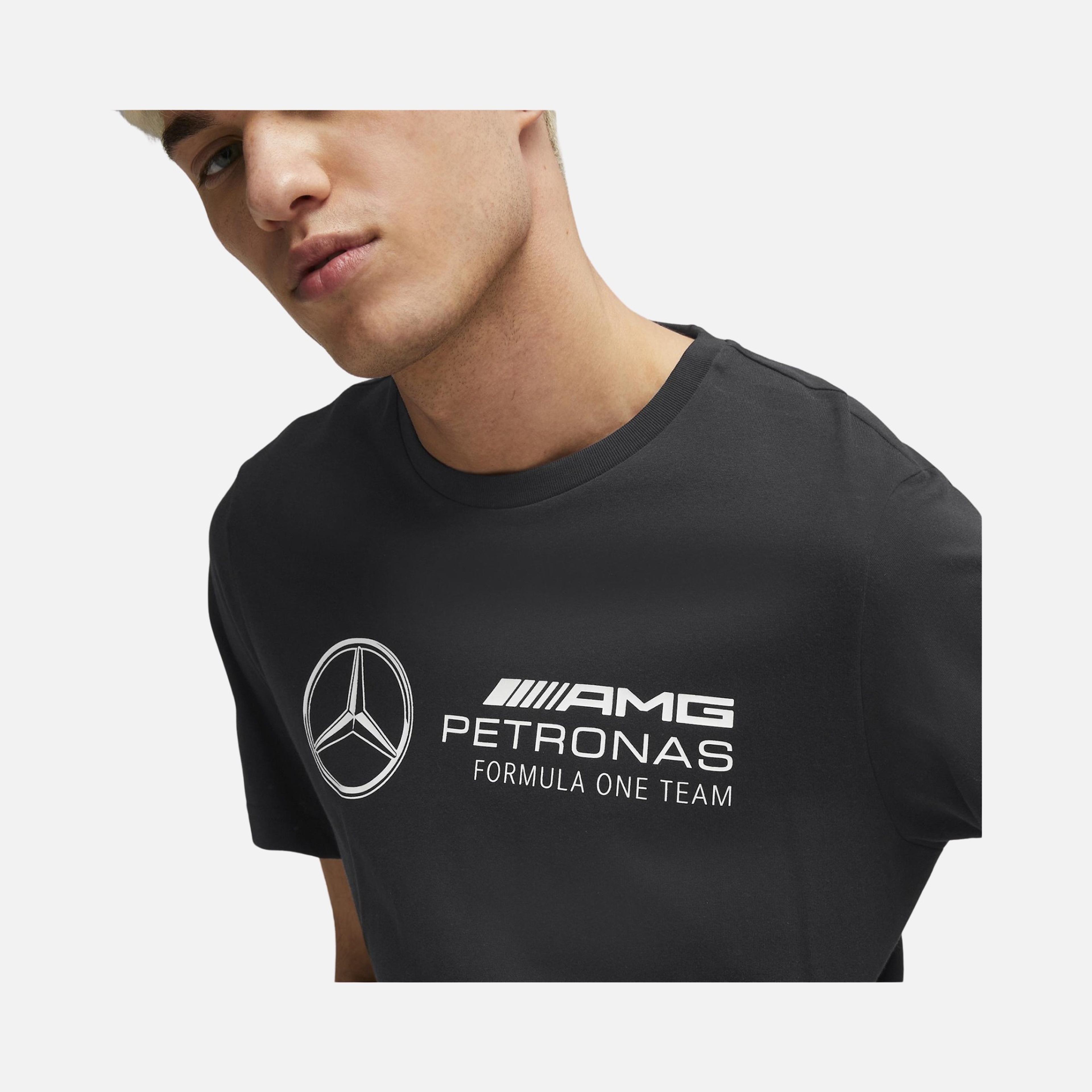 Puma Sportswear Mercedes-AMG Petronas Motorsport F1 Essentials Logo Short-Seeve Erkek Tişört