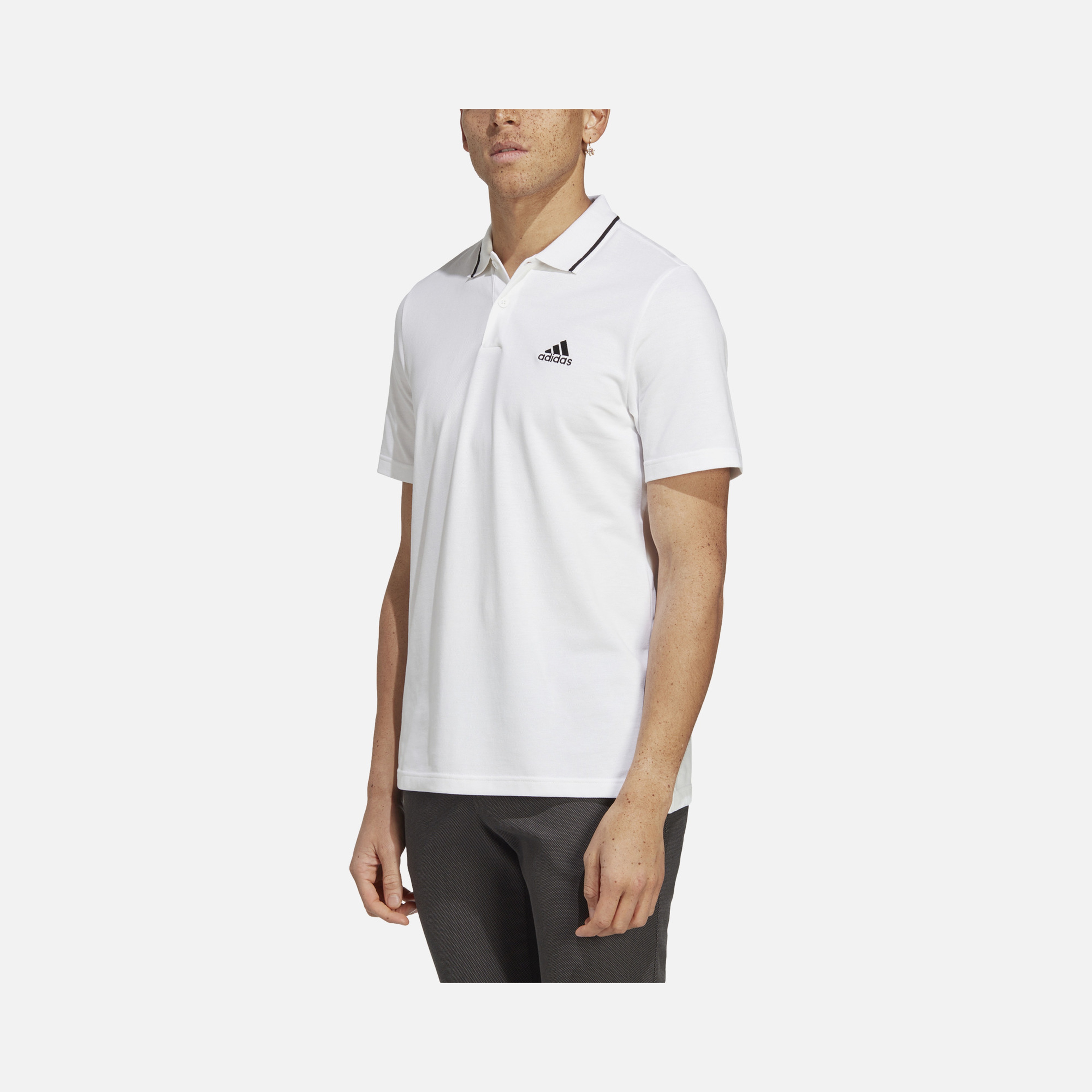 adidas Essentials Piqué Small Logo Polo Short-Sleeve Erkek Tişört