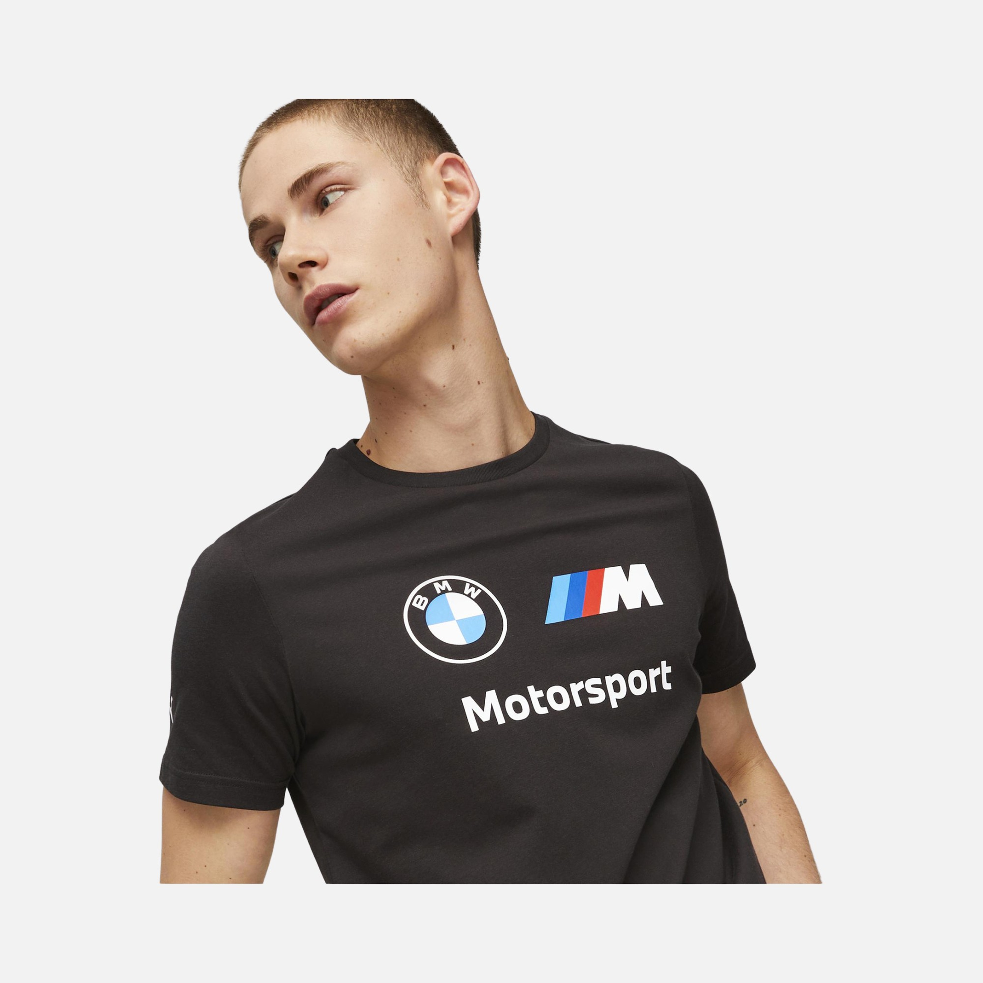 Puma Sportswear BMW M Motorsport Essentials Logo Short-Sleeve Erkek Tişört
