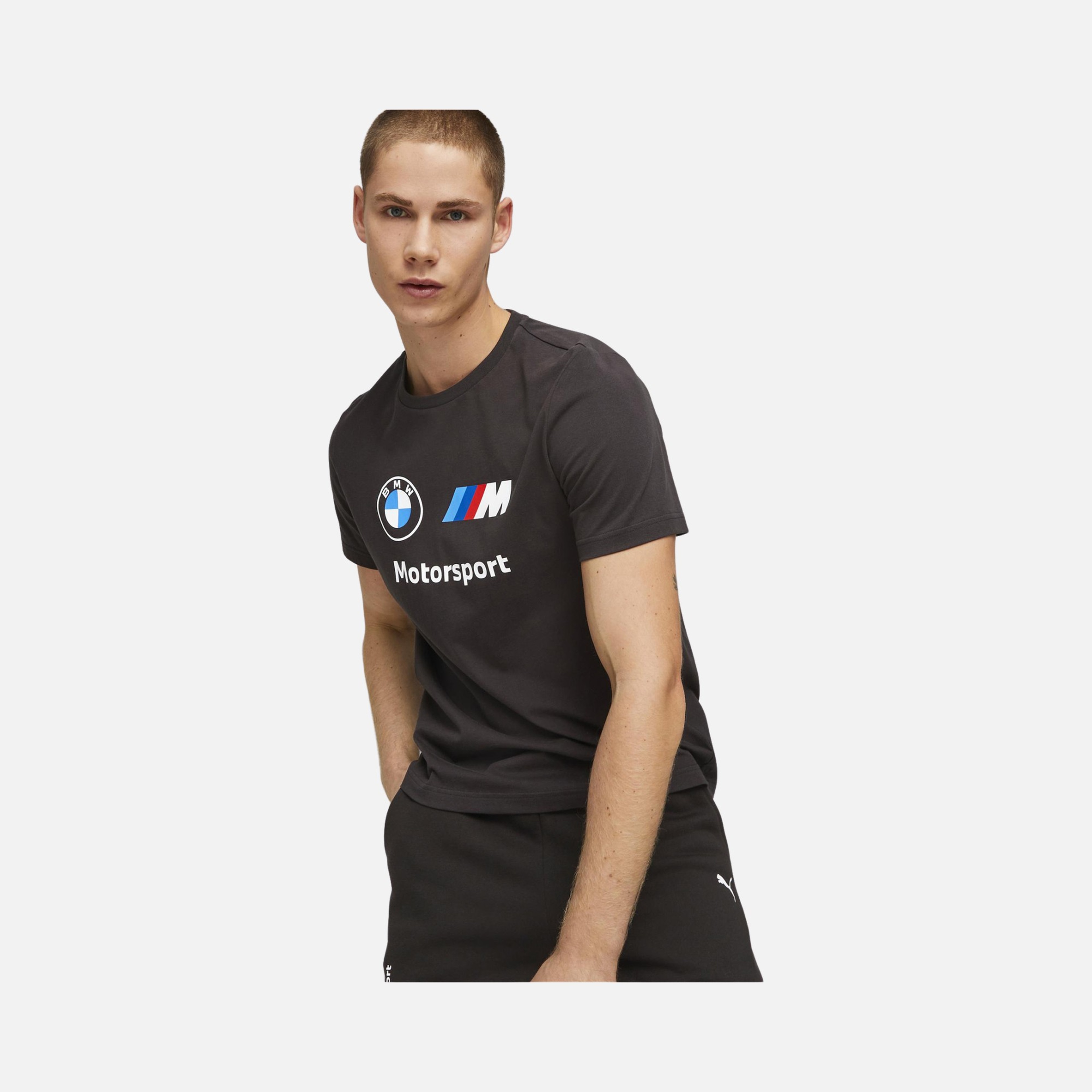 Puma Sportswear BMW M Motorsport Essentials Logo Short-Sleeve Erkek Tişört