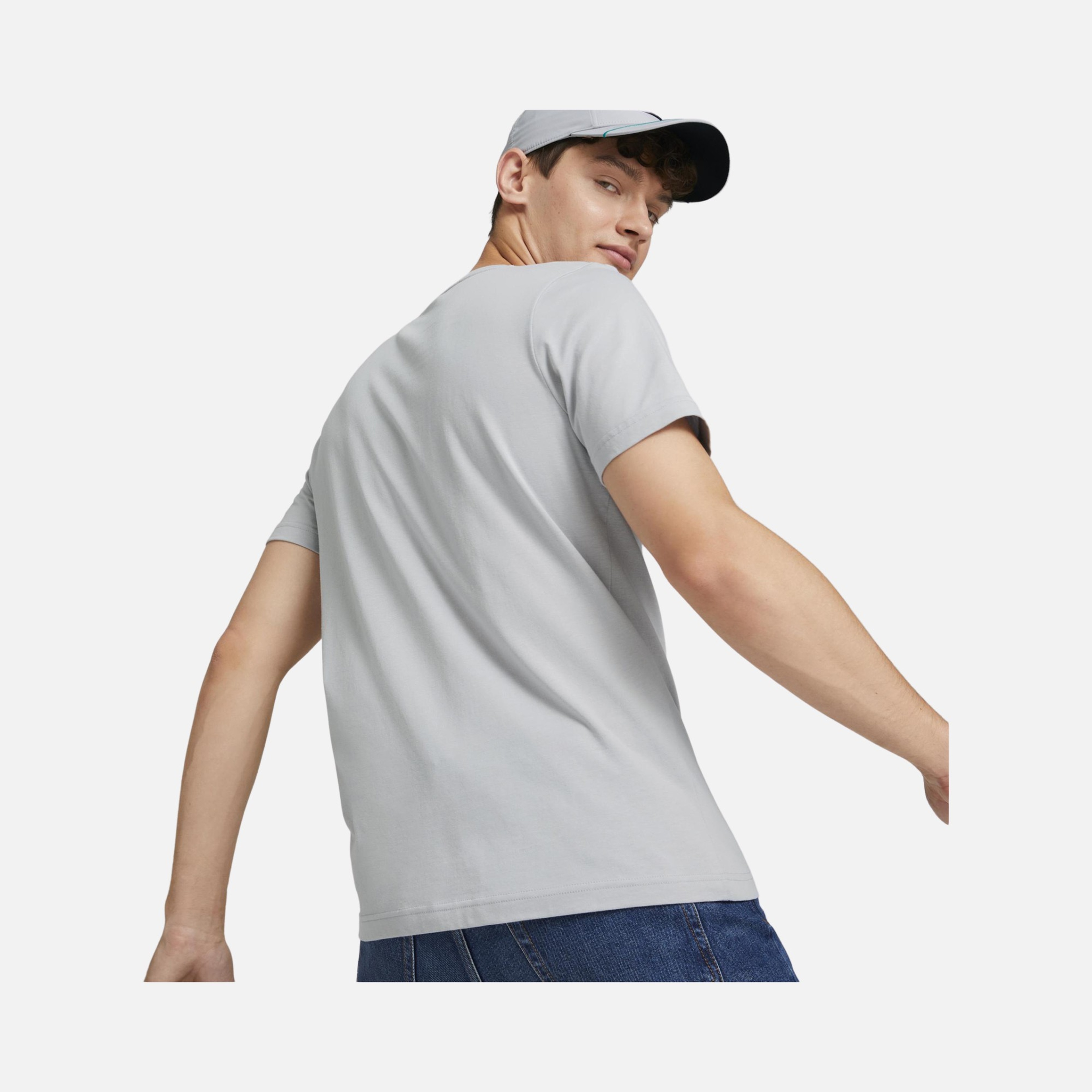 Puma Sportswear Mercedes-AMG Petronas Motorsport F1 Essentials Logo Short-Seeve Erkek Tişört