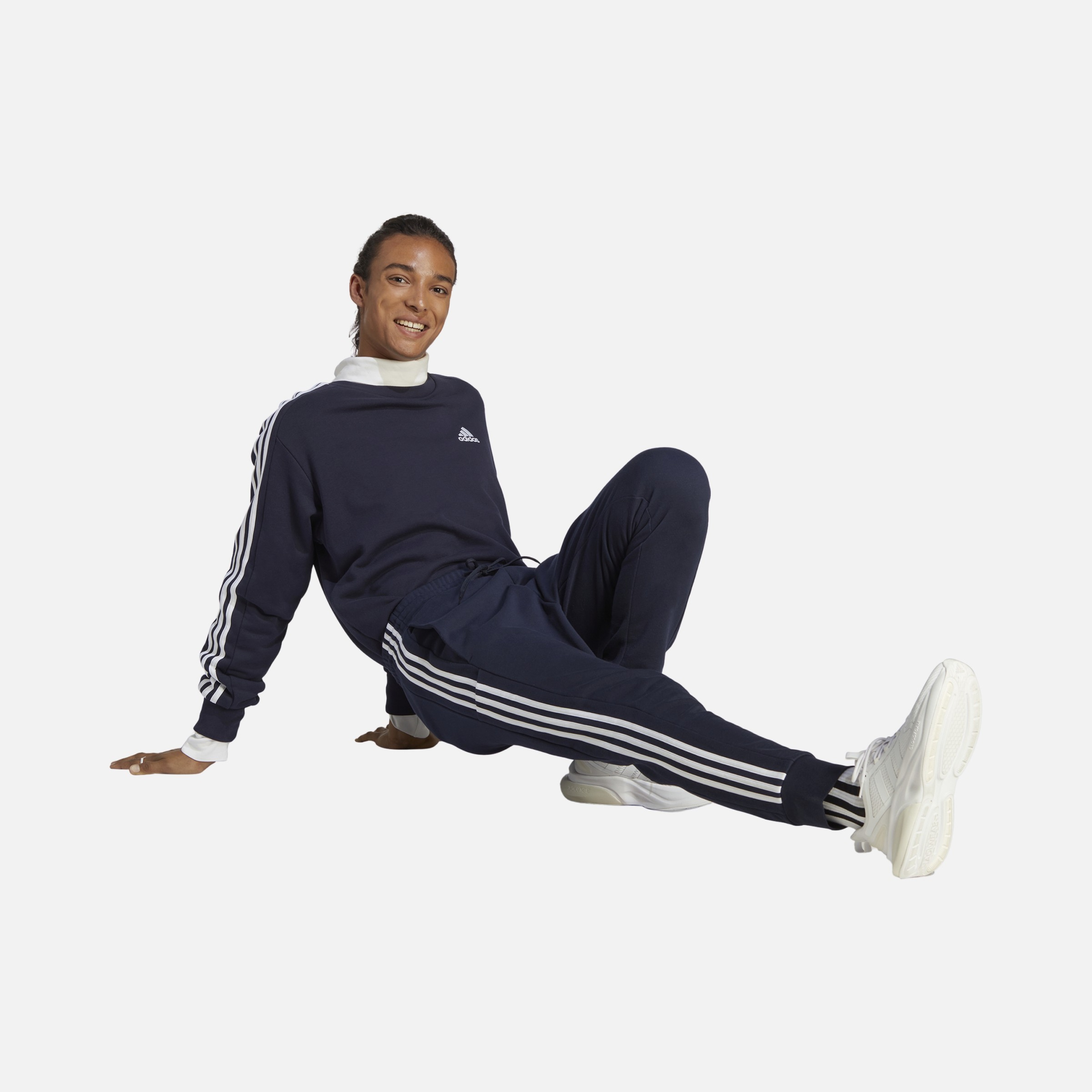 adidas Sportswear Essentials French Terry Tapered 3-Stripes Erkek Eşofman Altı