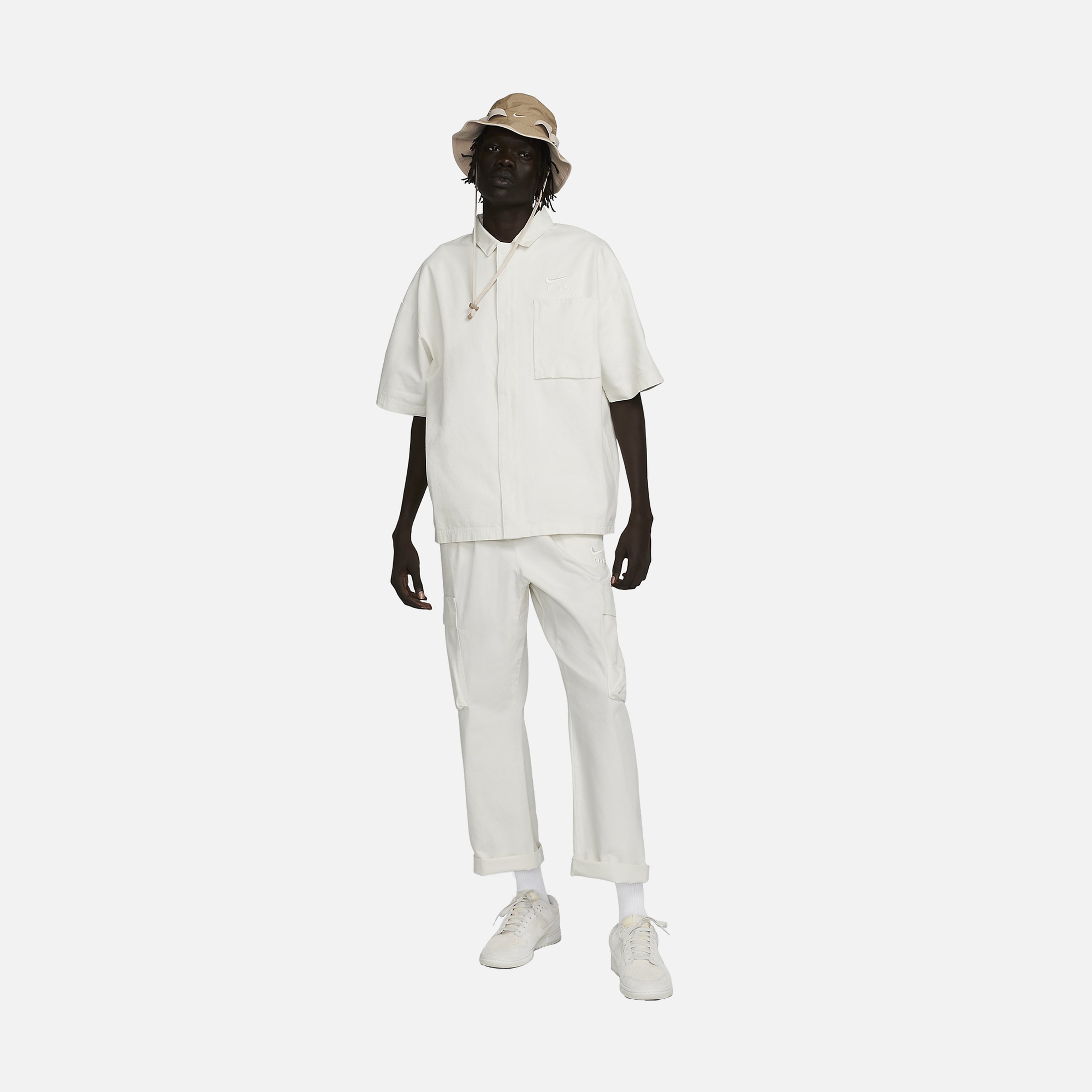 Nike Sportswear Air Woven Over Full-Zip Short-Sleeve Erkek Gömlek