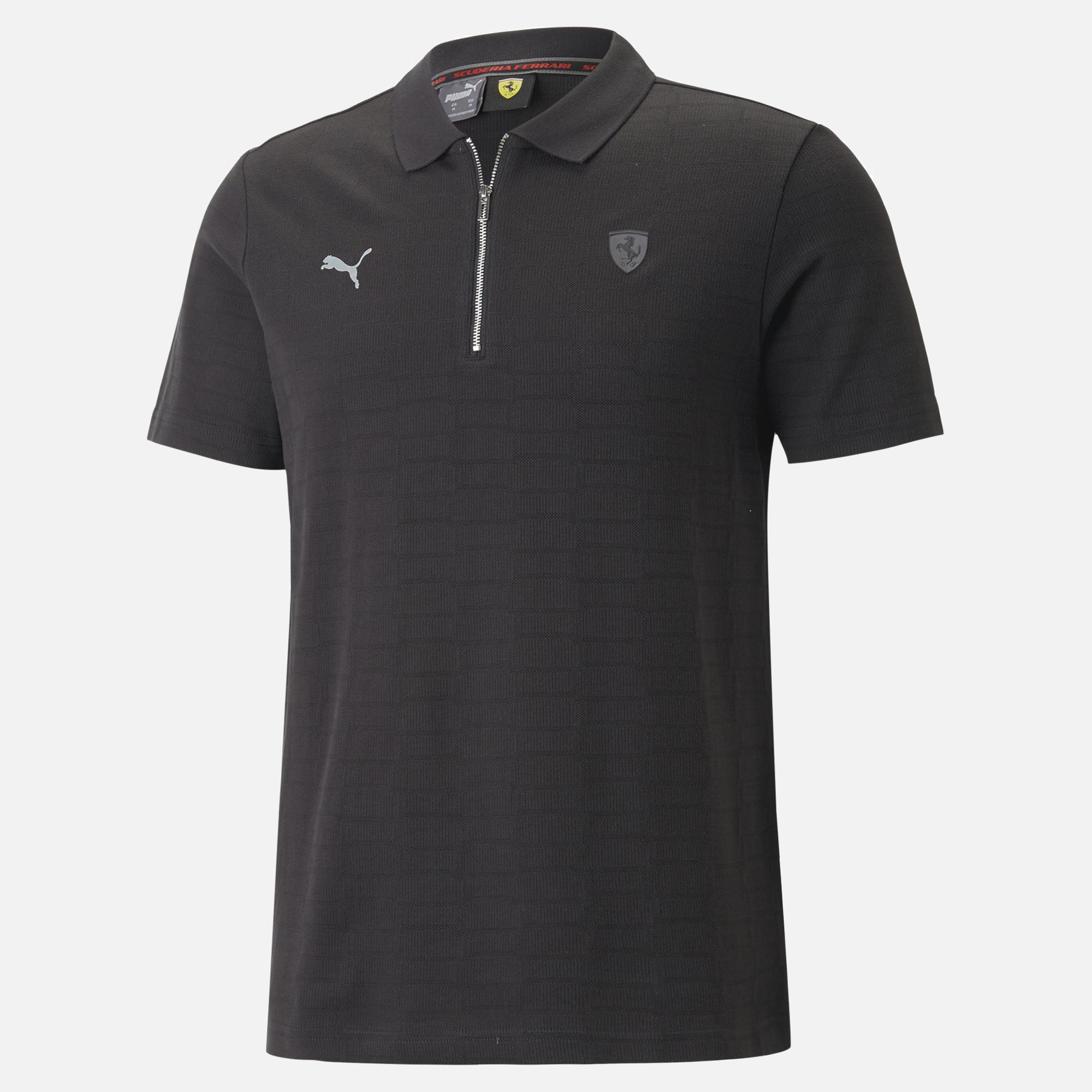 Puma Sportswear Ferrari Style Polo 1/2 Zip Short-Sleeve Erkek Tişört
