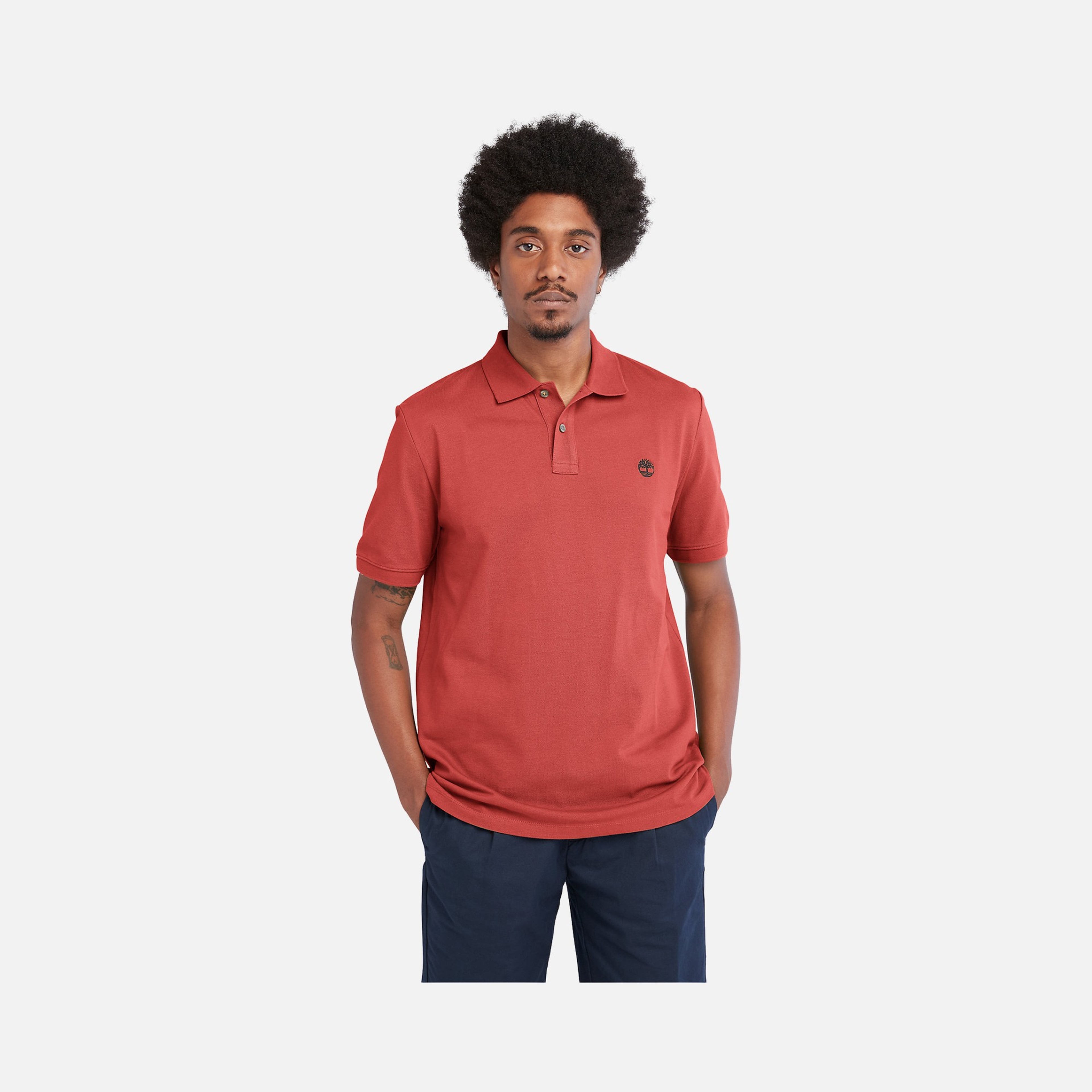 Timberland Sportswear Millers River Pique Short-Sleeve Polo Erkek Tişört