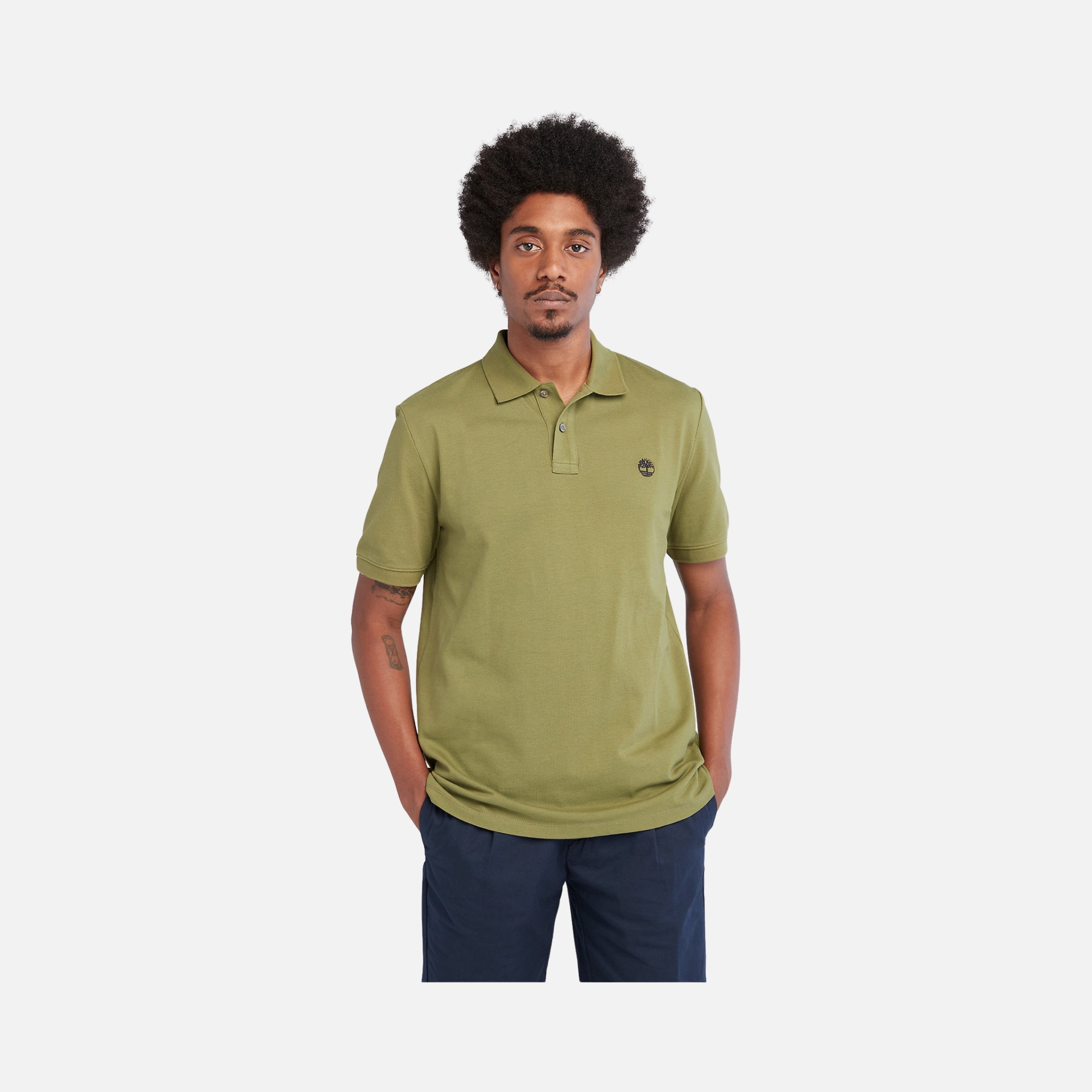 Timberland Sportswear Millers River Pique Short-Sleeve Polo Erkek Tişört