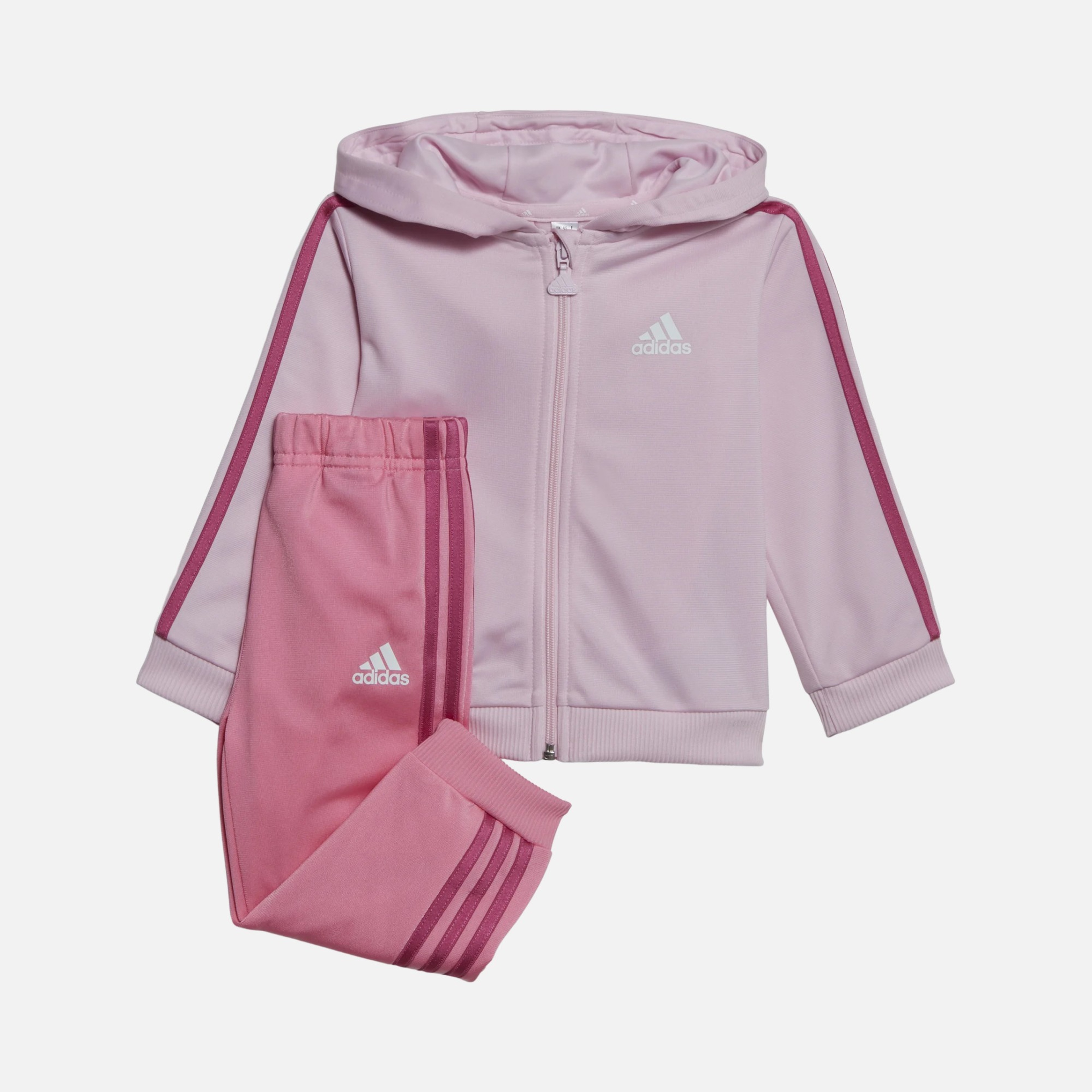 adidas Sportswear Essentials Shiny 3-Stripes Full-Zipp Çocuk Eşofman Takımı