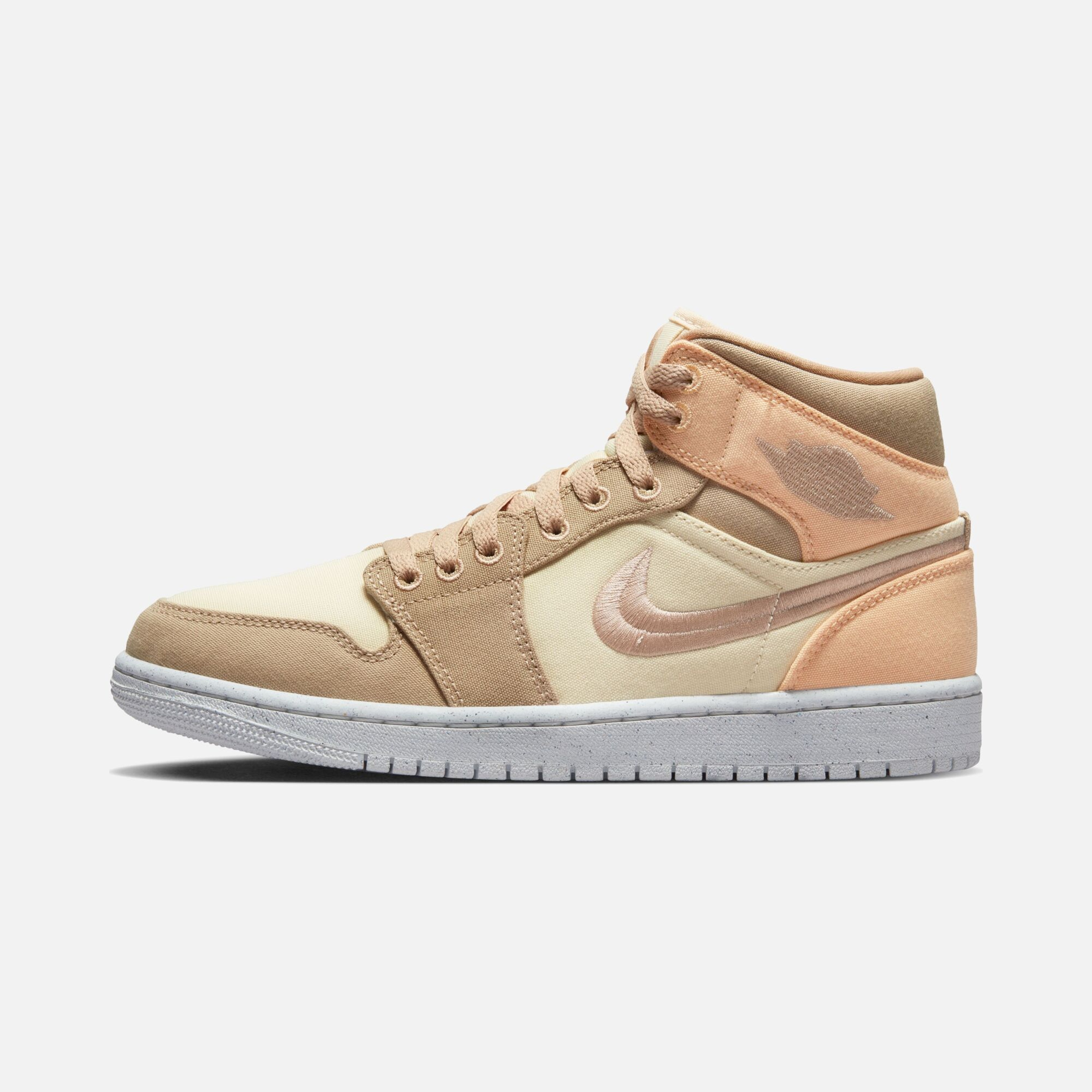 Nike Air Jordan 1 Mid SE ''Custom Swoosh Logo'' Kadın Spor Ayakkabı