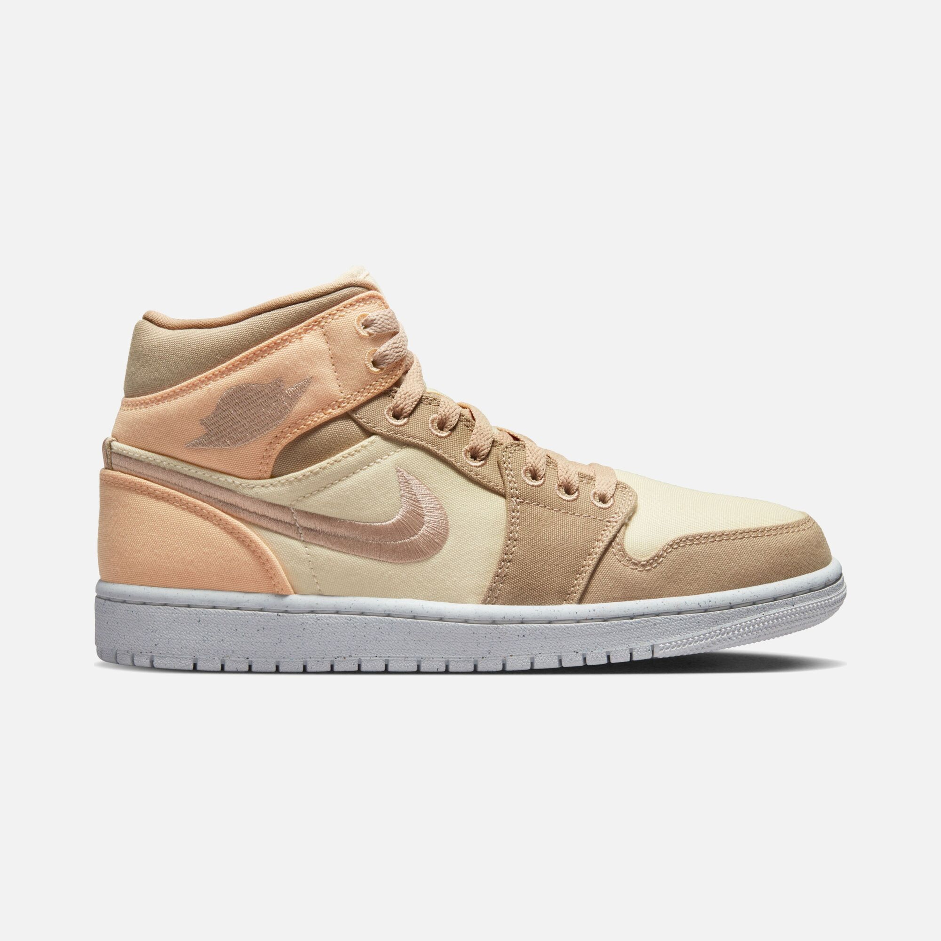 Nike Air Jordan 1 Mid SE ''Custom Swoosh Logo'' Kadın Spor Ayakkabı