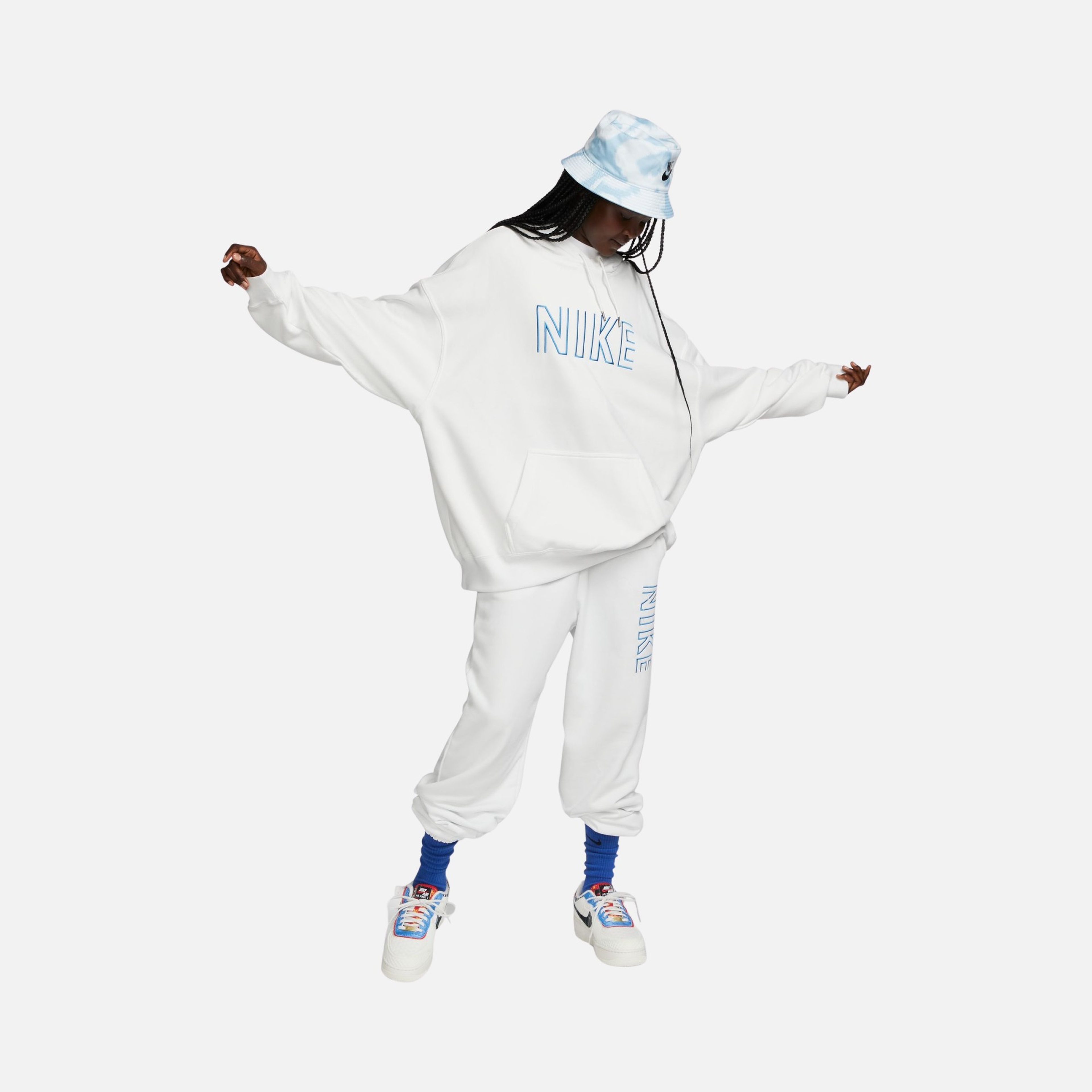 Nike Sportswear French Terry Oversized Fleece Pullover Hoodie Kadın Sweatshirt