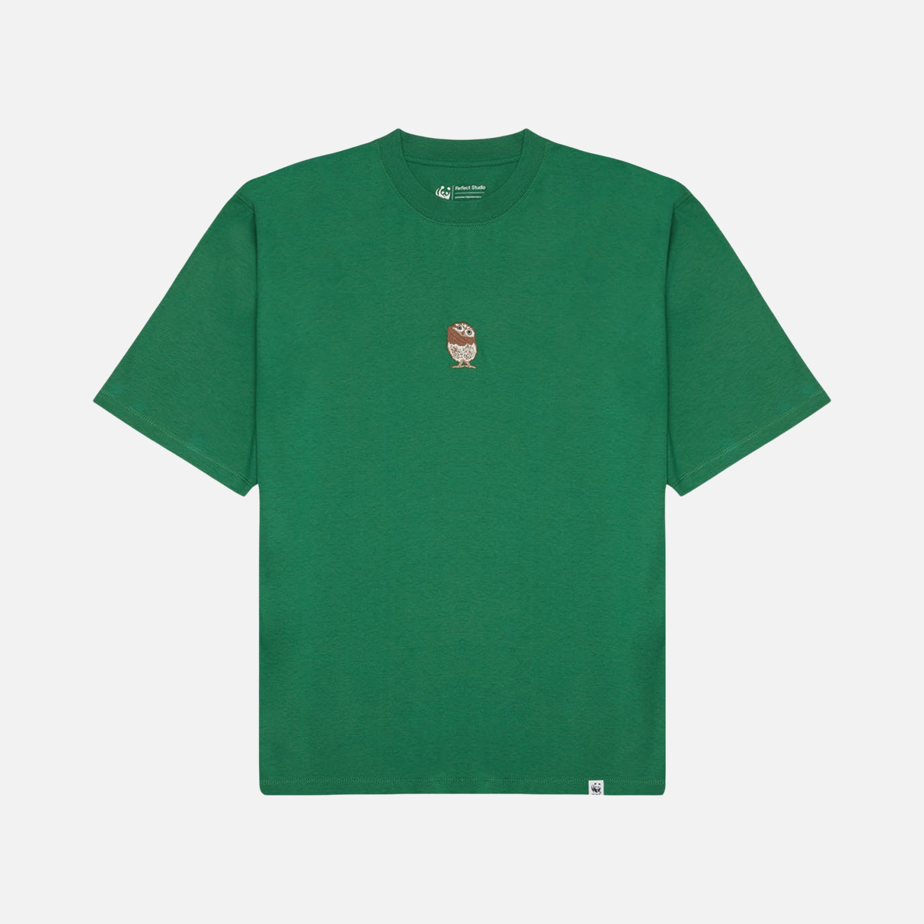 WWF Sportswear Cin Baykuşu Embroidered Oversize Short-Sleeve Unisex Tişört