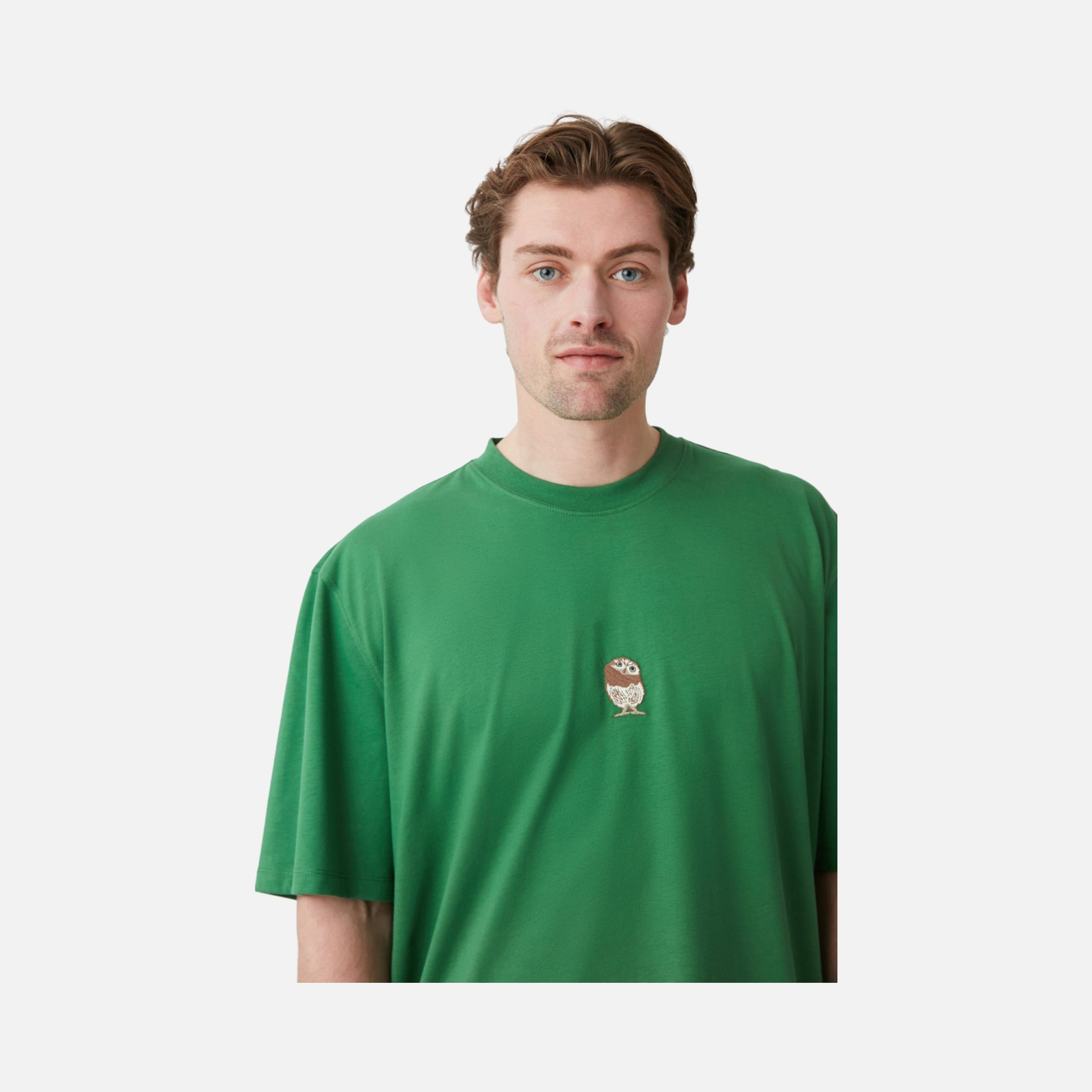 WWF Sportswear Cin Baykuşu Embroidered Oversize Short-Sleeve Unisex Tişört