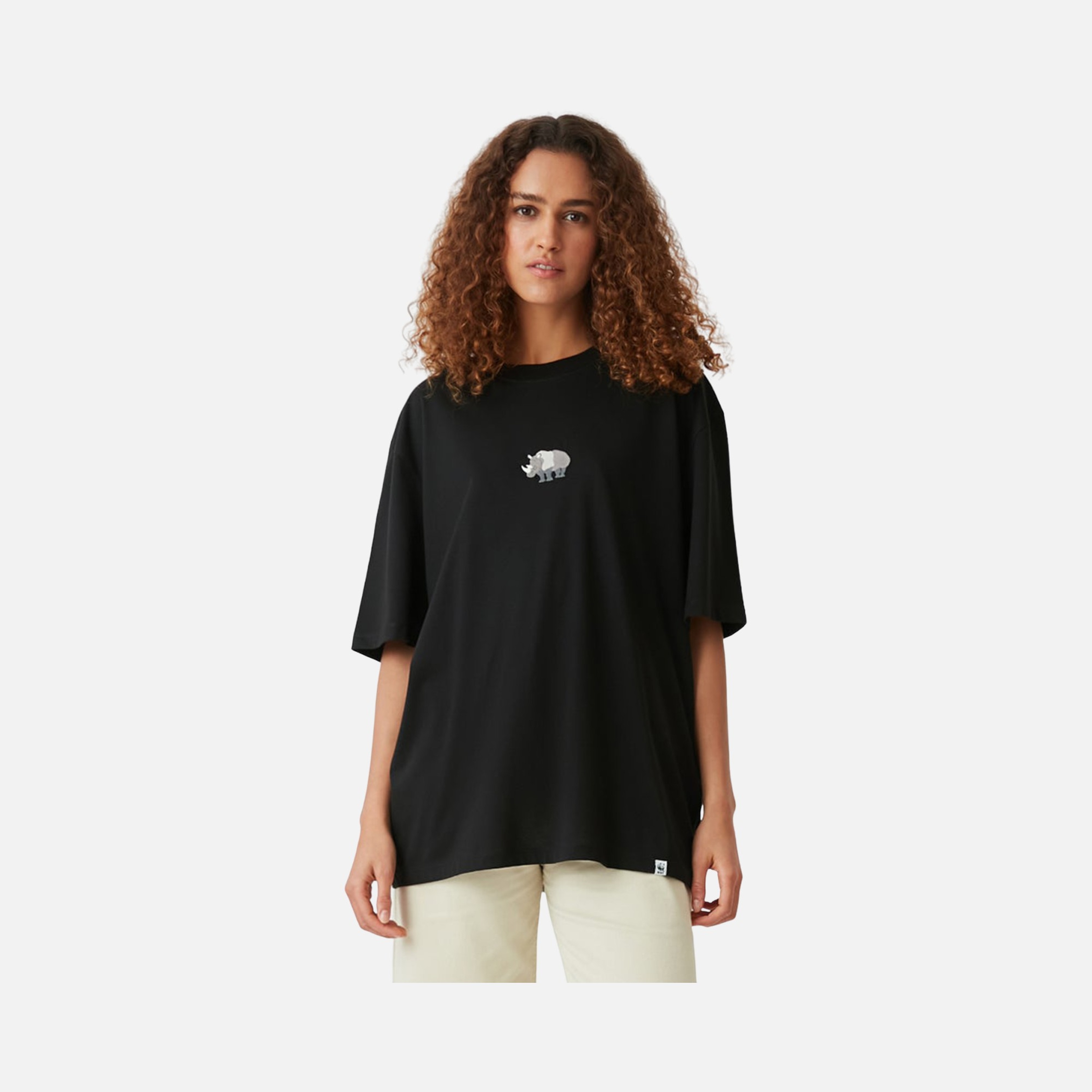 WWF Sportswear Gergedan Embroidered Oversize Short-Sleeve Unisex Tişört