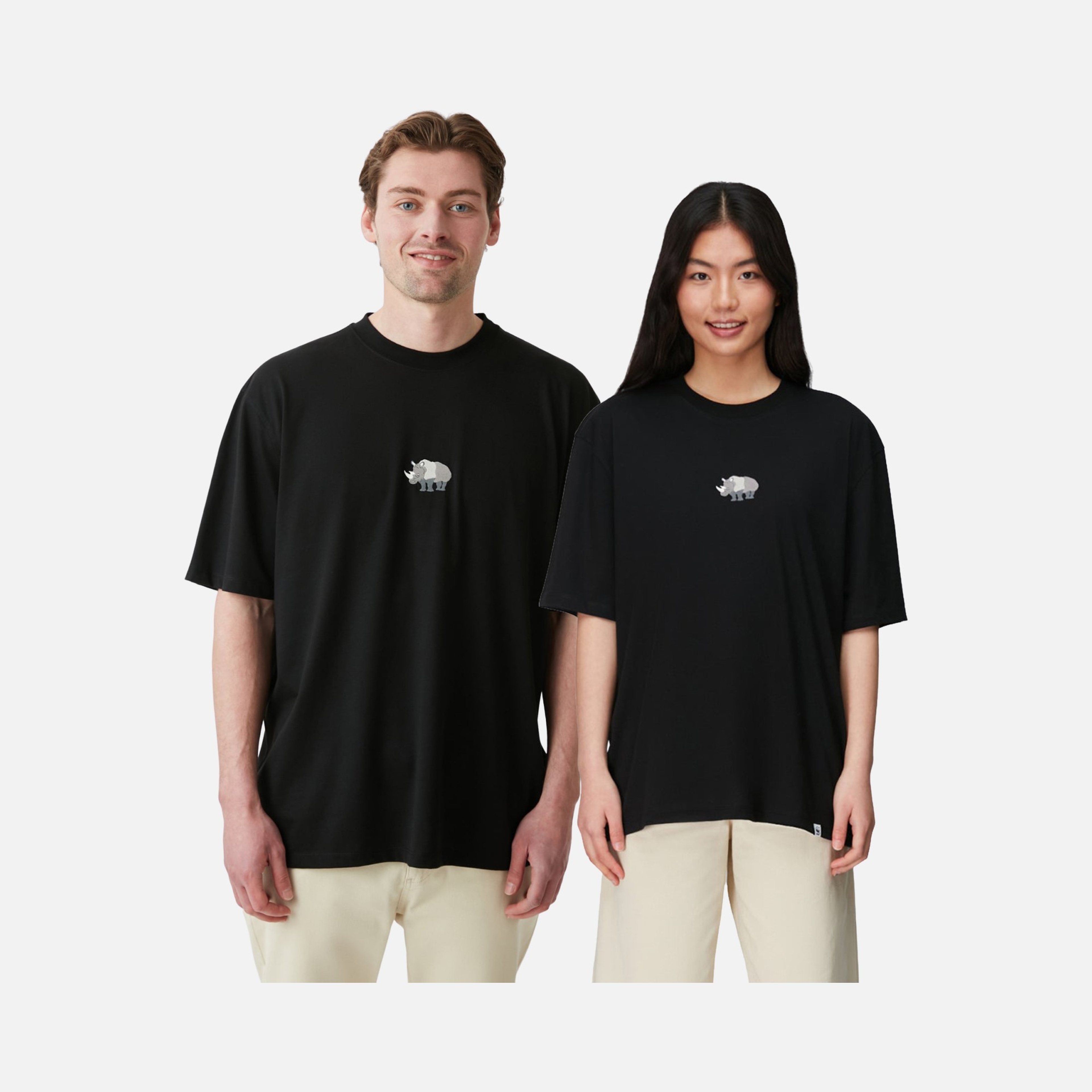 WWF Sportswear Gergedan Embroidered Oversize Short-Sleeve Unisex Tişört