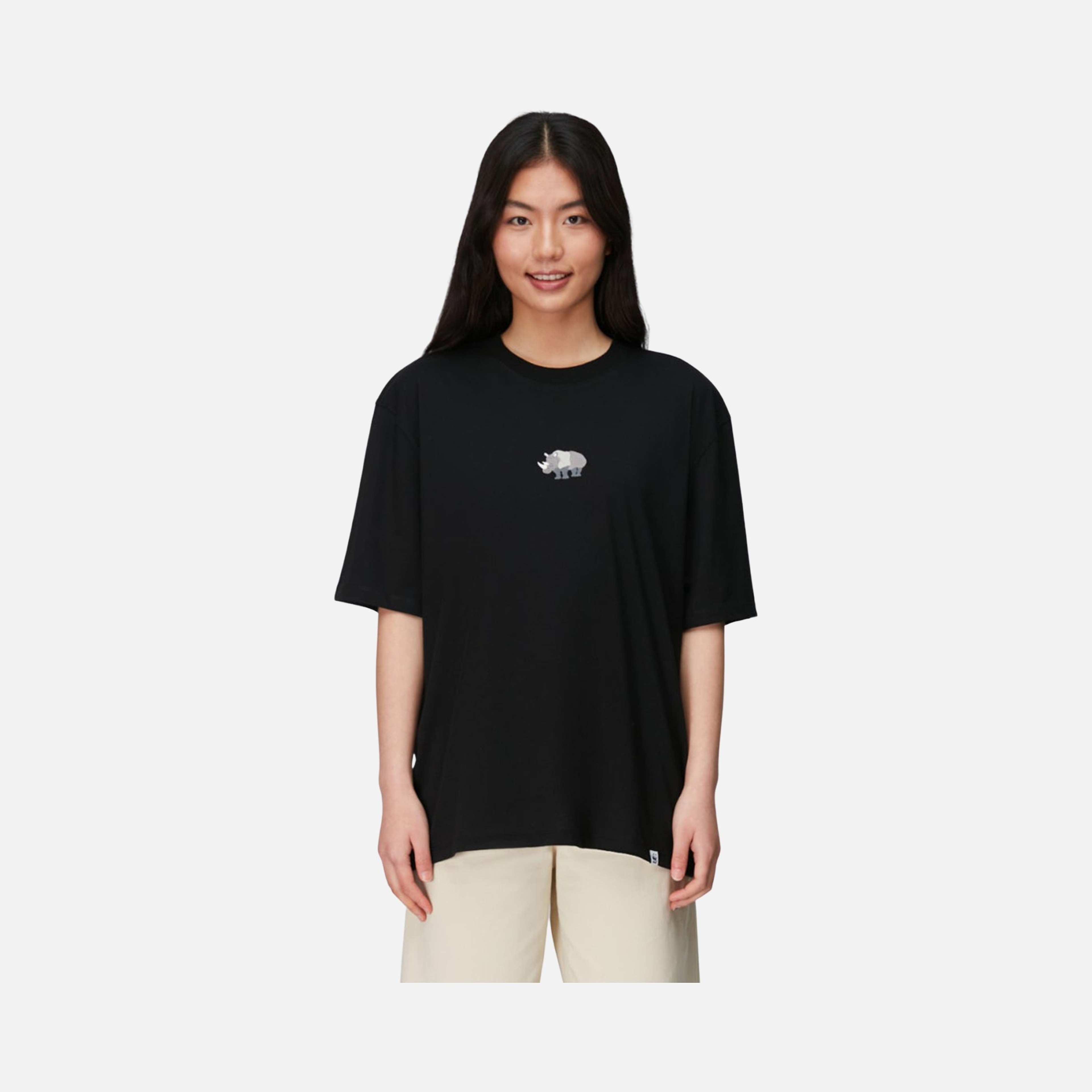 WWF Sportswear Gergedan Embroidered Oversize Short-Sleeve Unisex Tişört