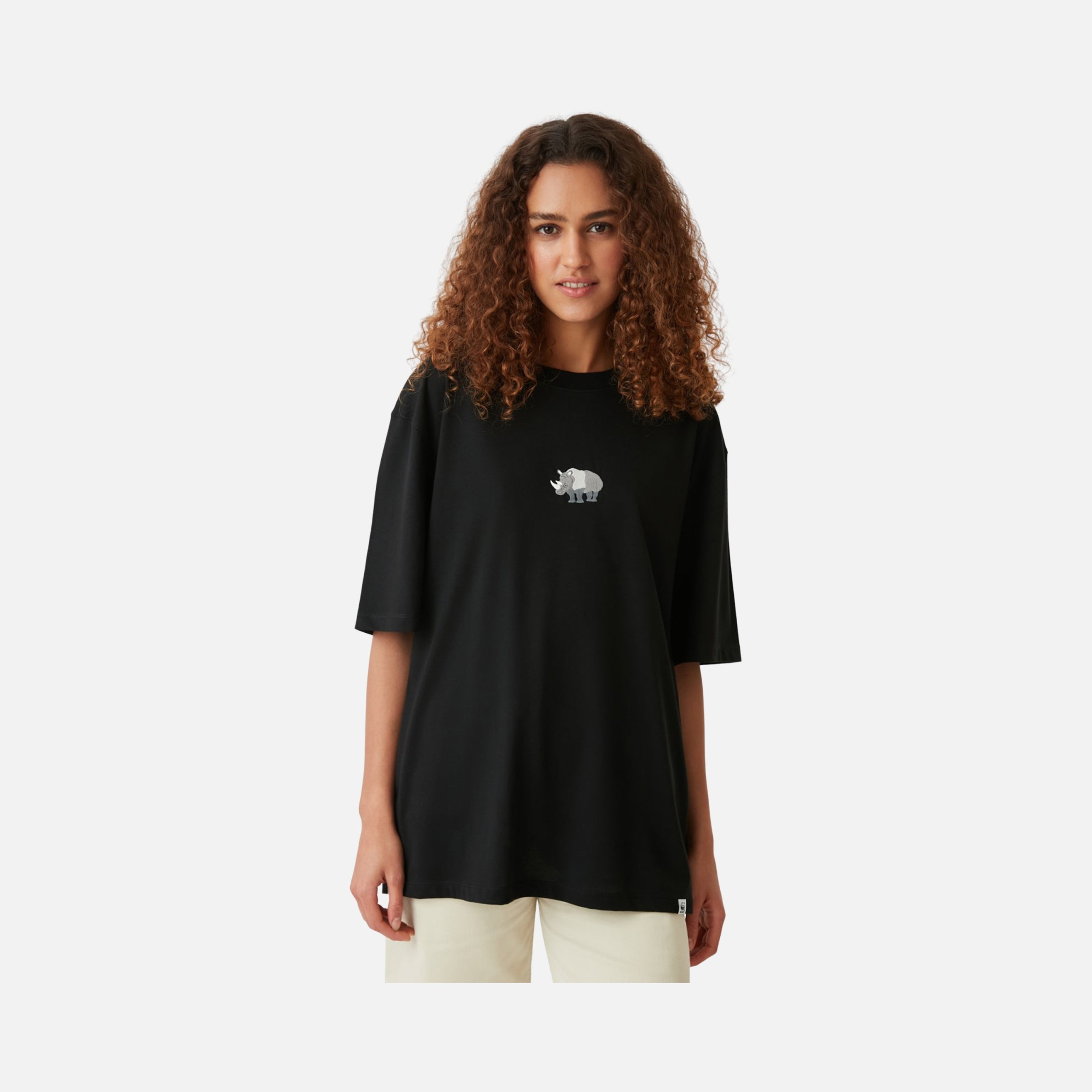 WWF Sportswear Gergedan Embroidered Oversize Short-Sleeve Unisex Tişört