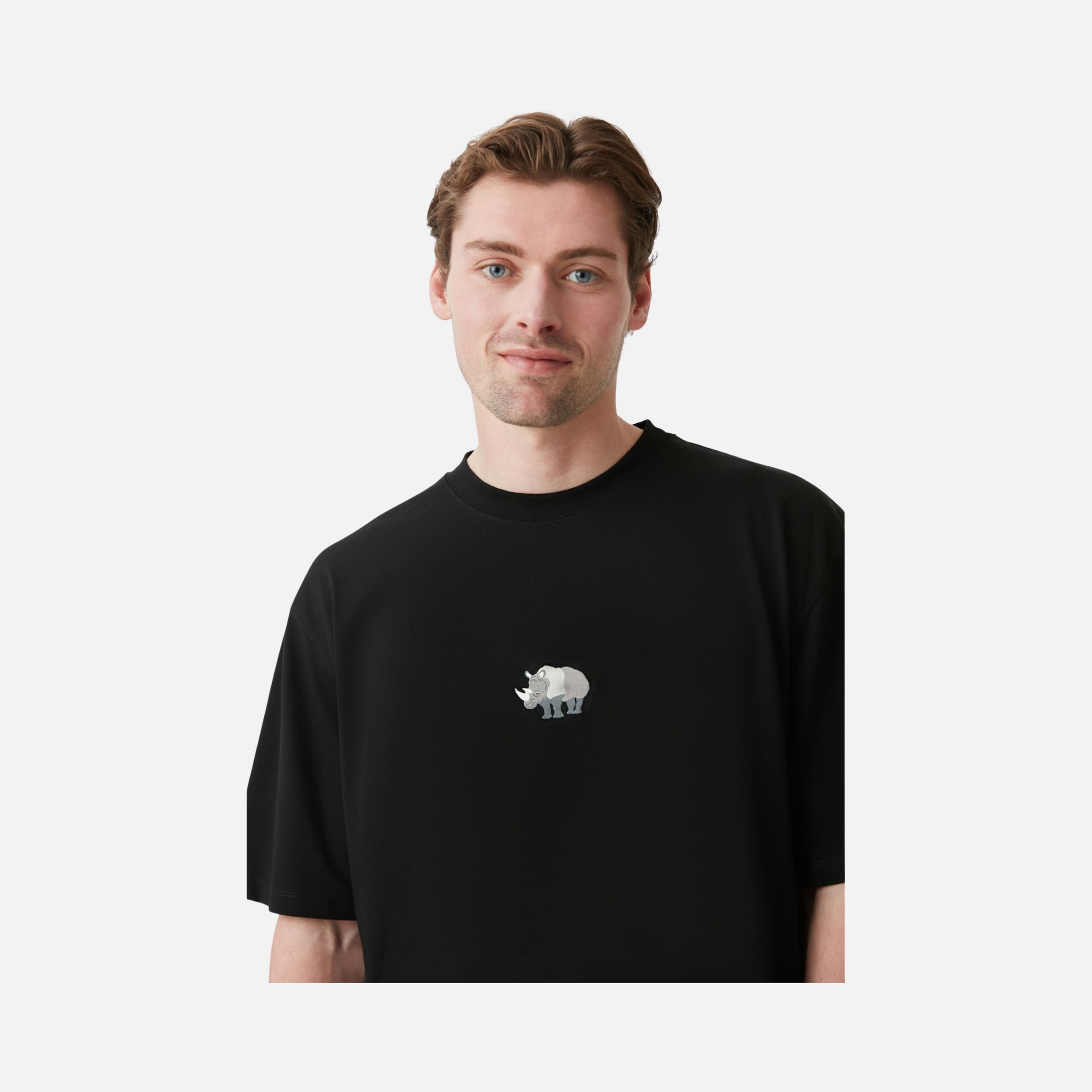 WWF Sportswear Gergedan Embroidered Oversize Short-Sleeve Unisex Tişört