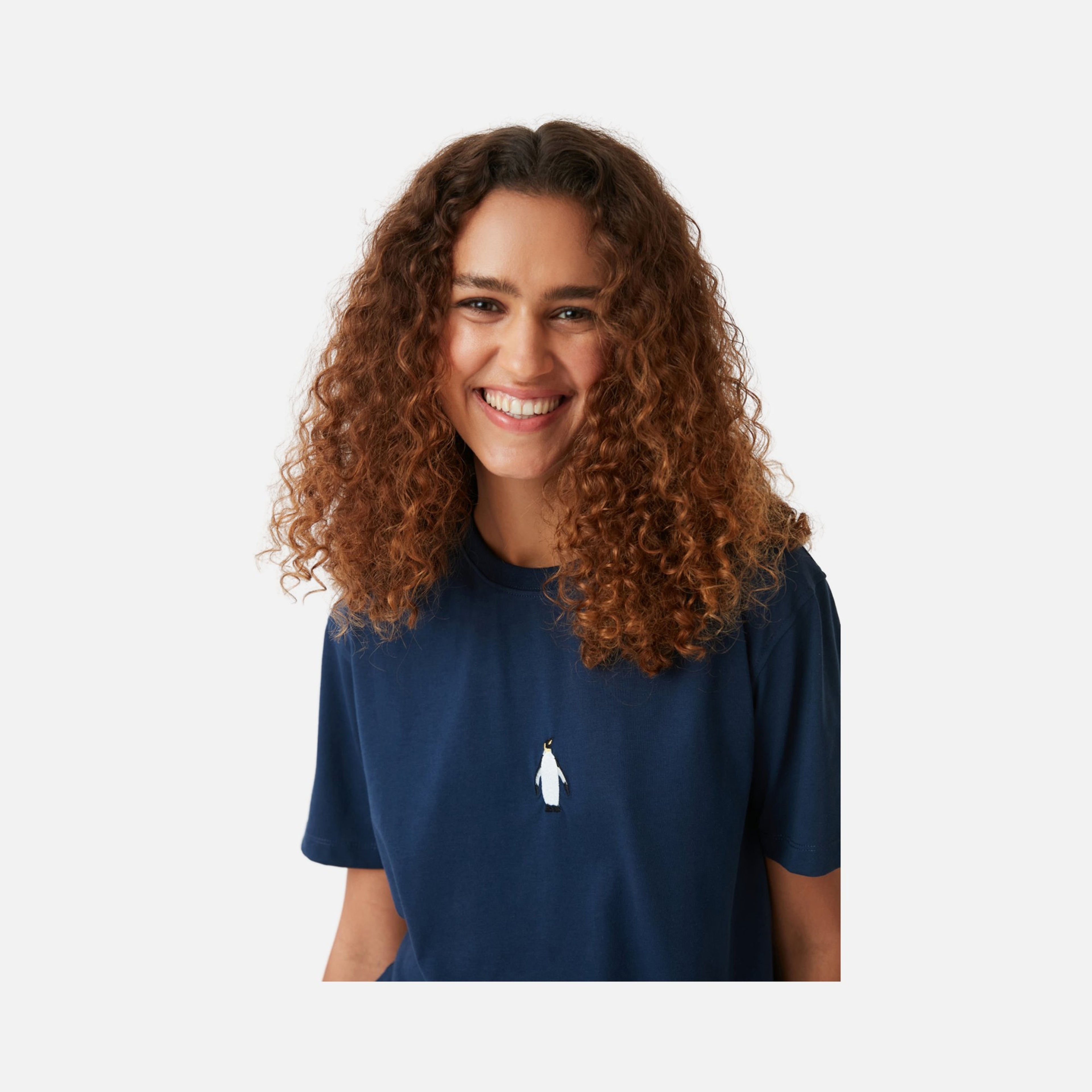 WWF Sportswear İmparator Penguen Embroidered Short-Sleeve Unisex Tişört