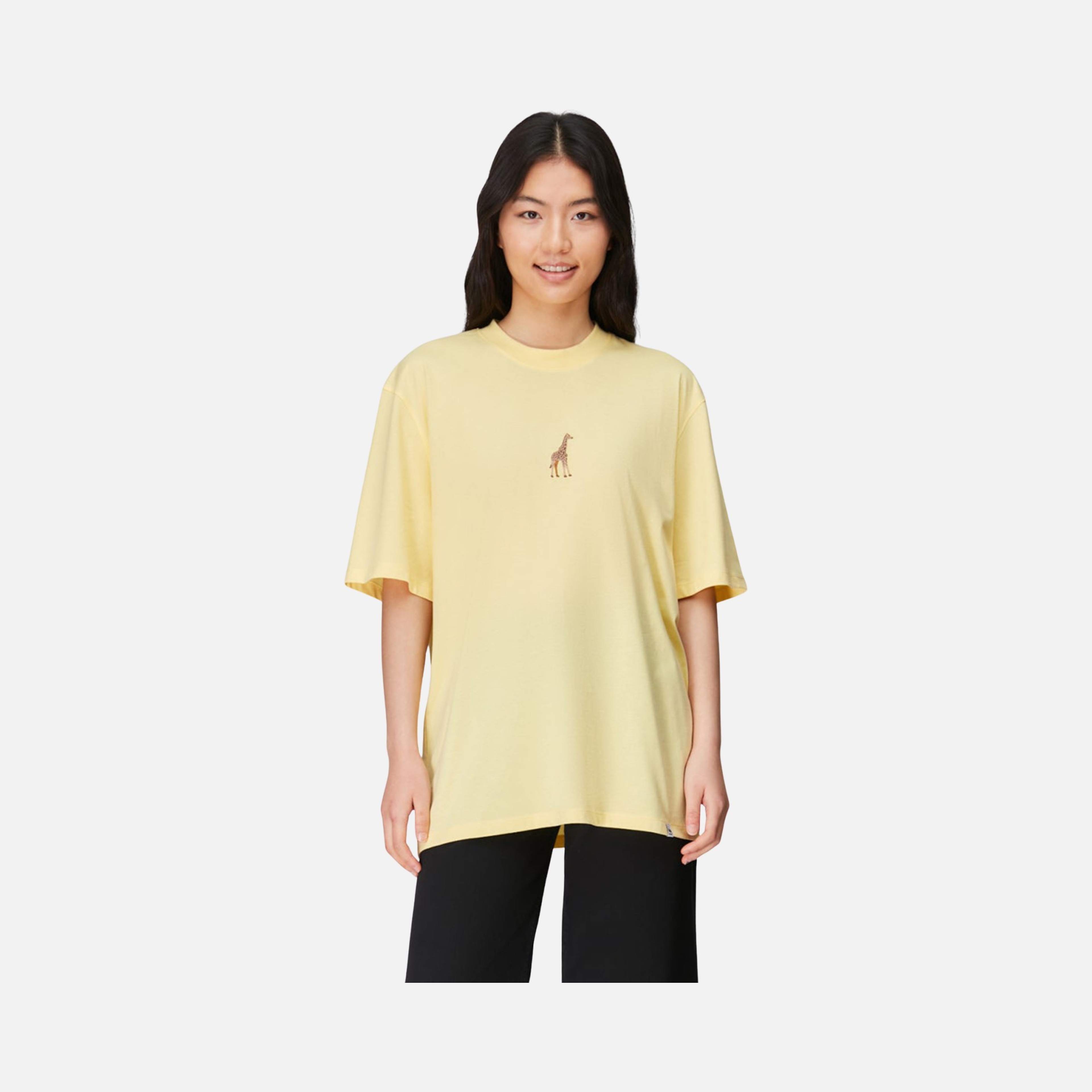 WWF Sportswear Zürafa Embroidered Oversize Short-Sleeve Unisex Tişört