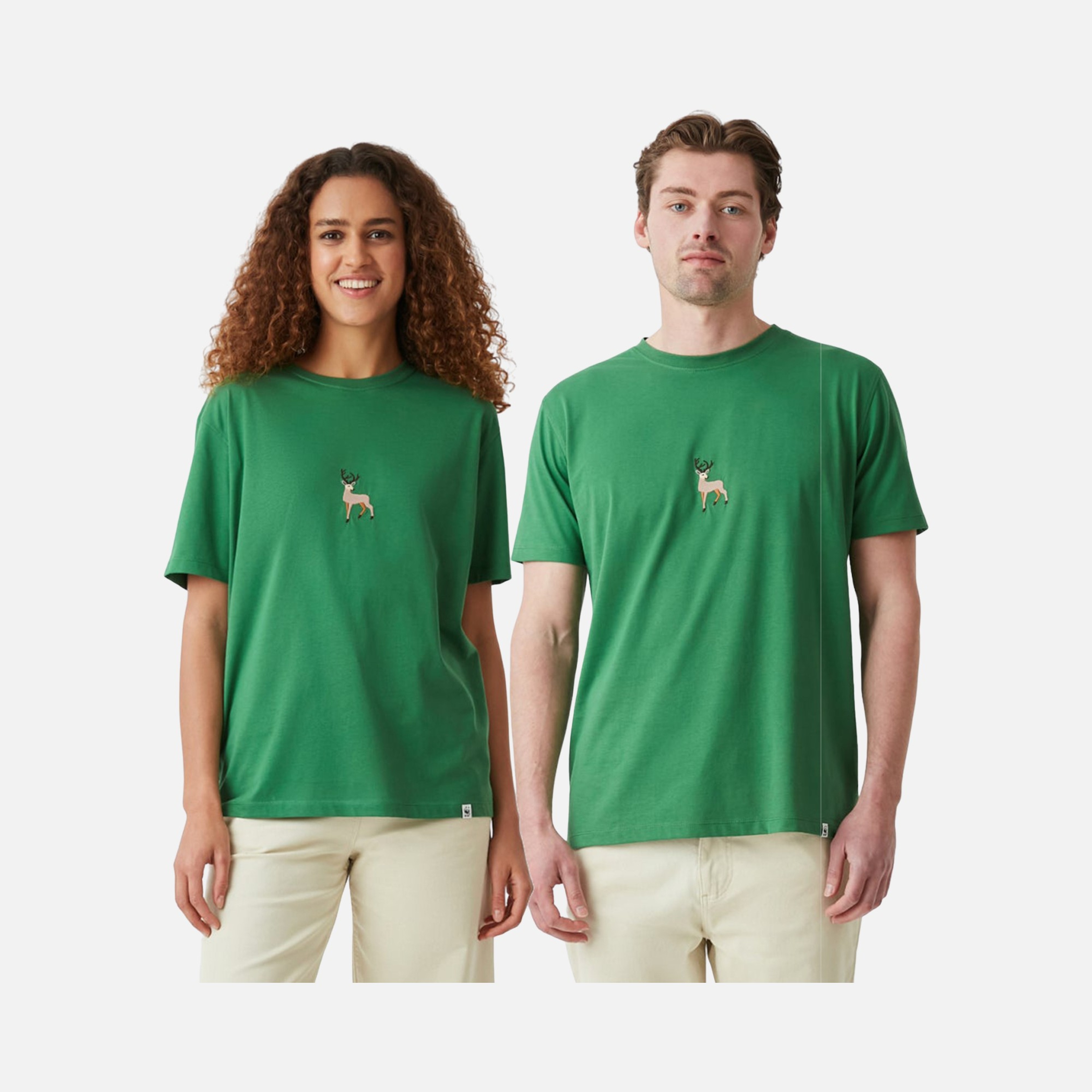 WWF Sportswear Geyik Embroidered Oversize Short-Sleeve Unisex Tişört