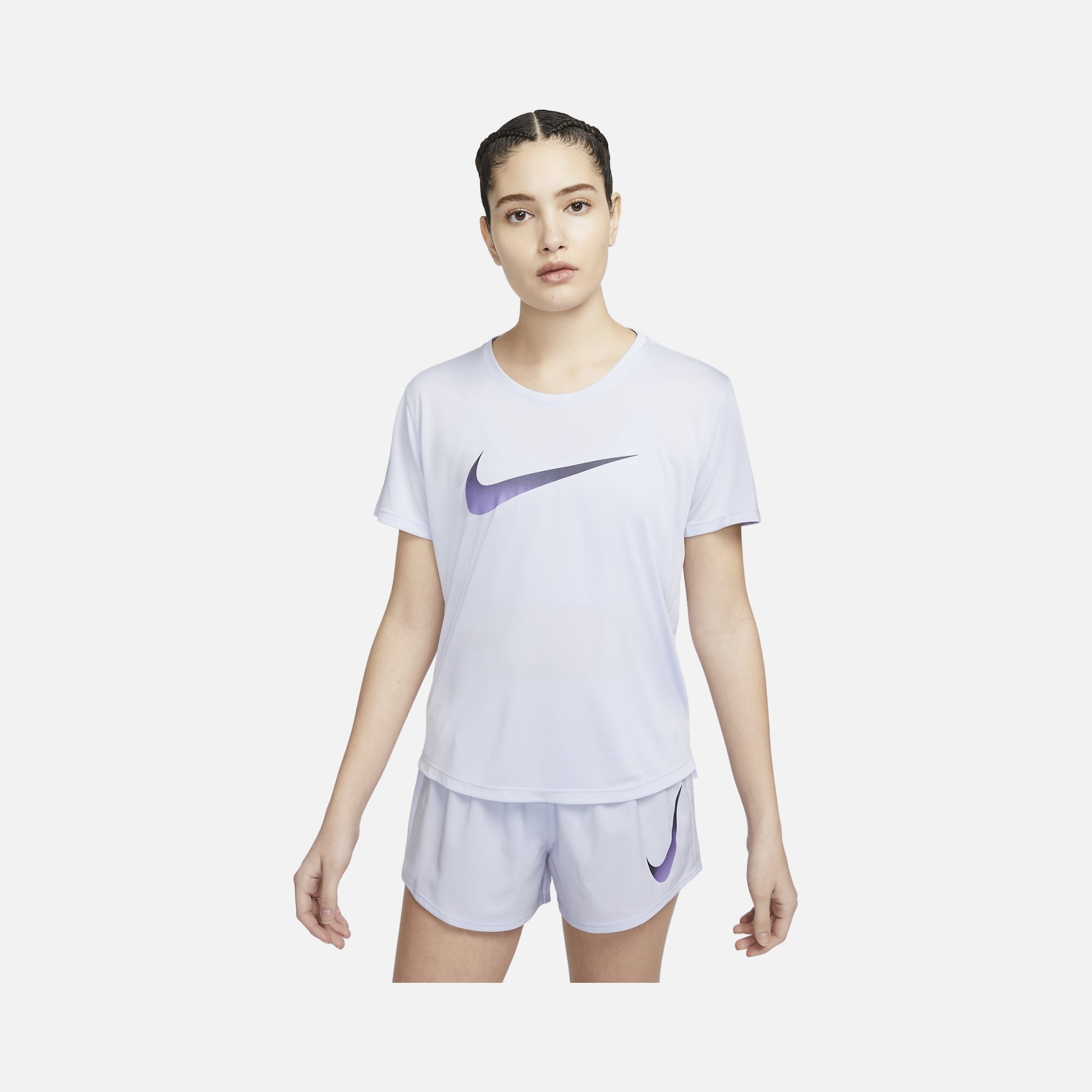 Nike Dri-Fit One Swoosh Graphic Running Short-Sleeve Kadın Tişört