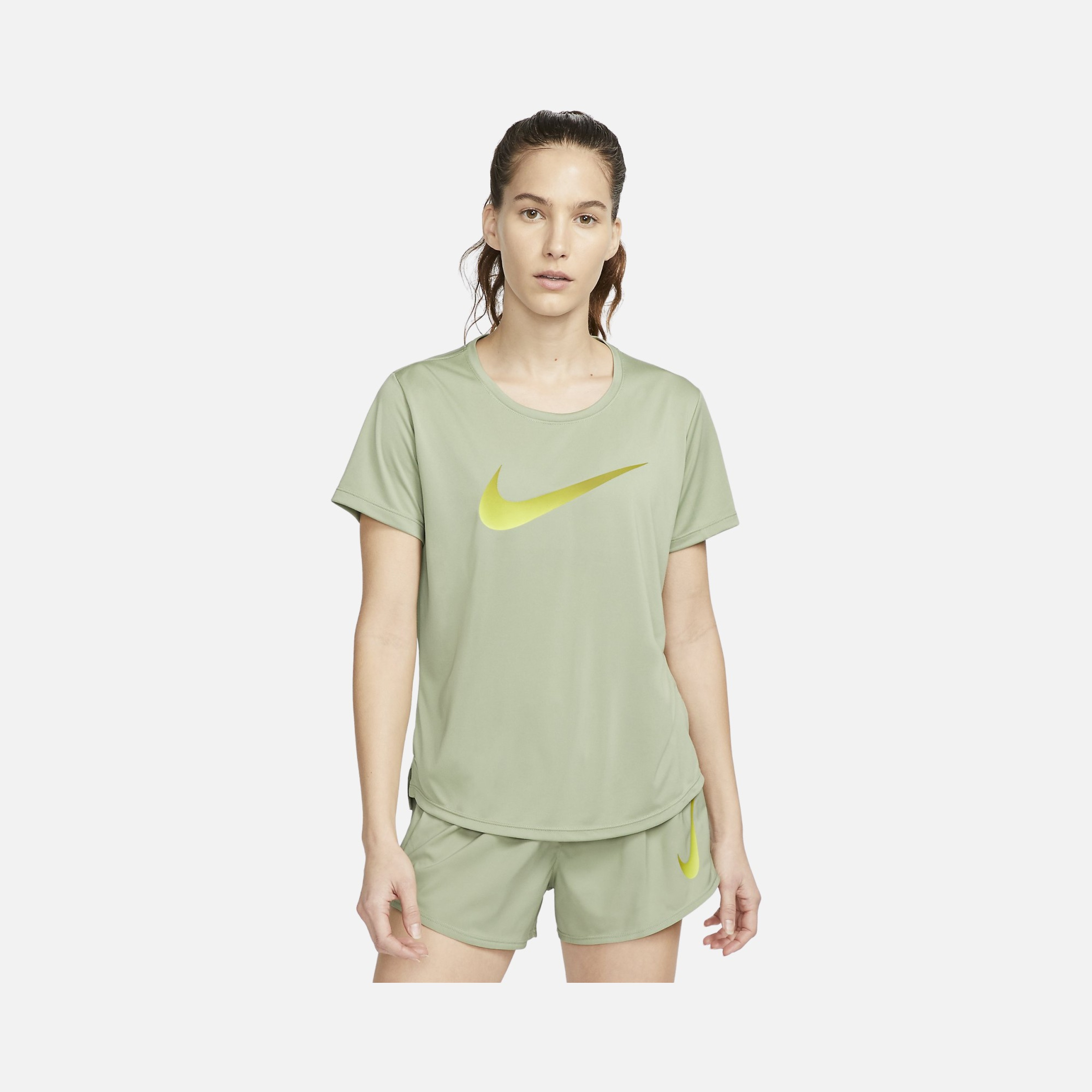 Nike Dri-Fit One Swoosh Graphic Running Short-Sleeve Kadın Tişört