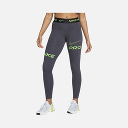 Nike Pro Dri-Fit Mid-Rise Full-Length Graphic Training Kadın Tayt