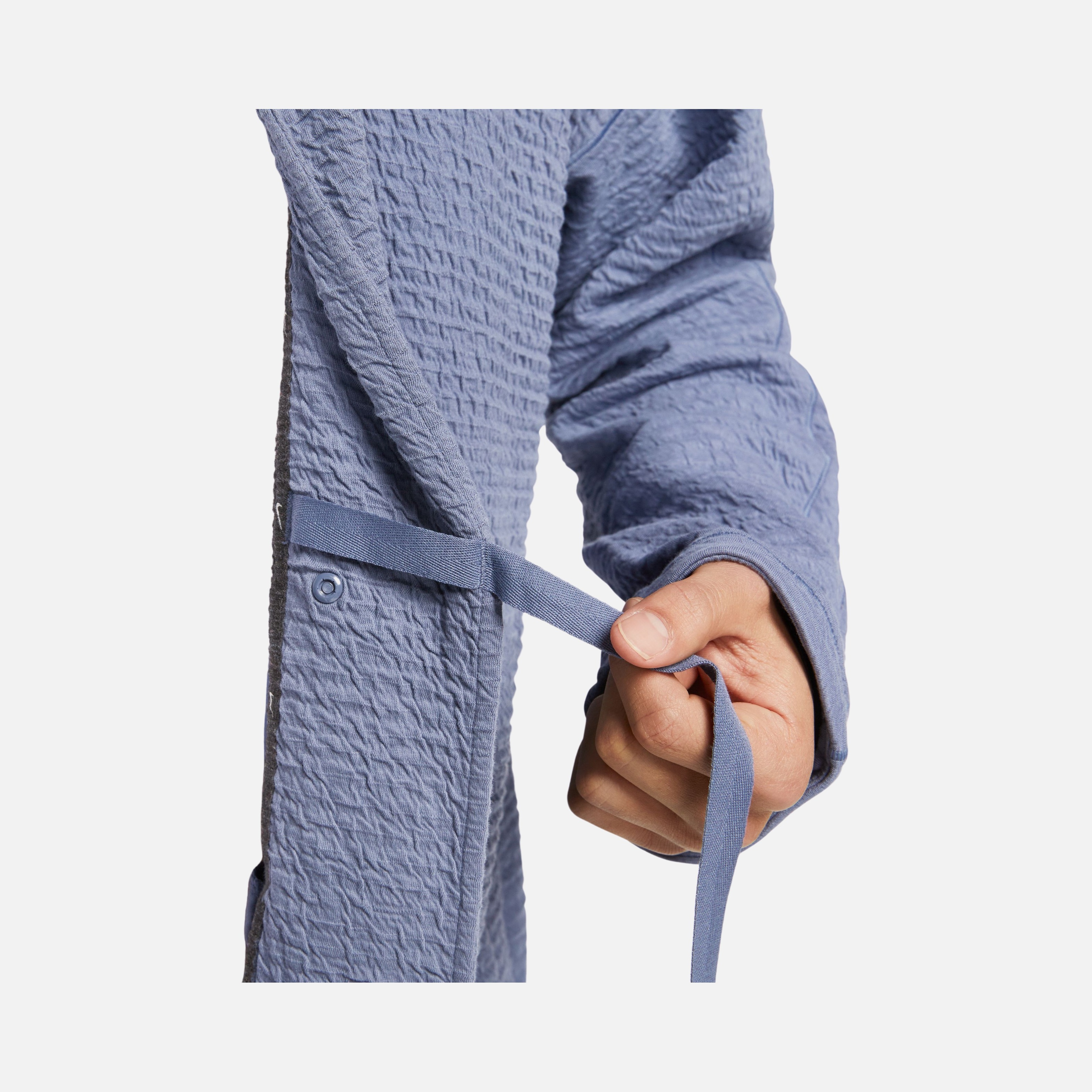 Nike Yoga Dri-Fit Textured Full-Length Snap Buttons Erkek Ceket