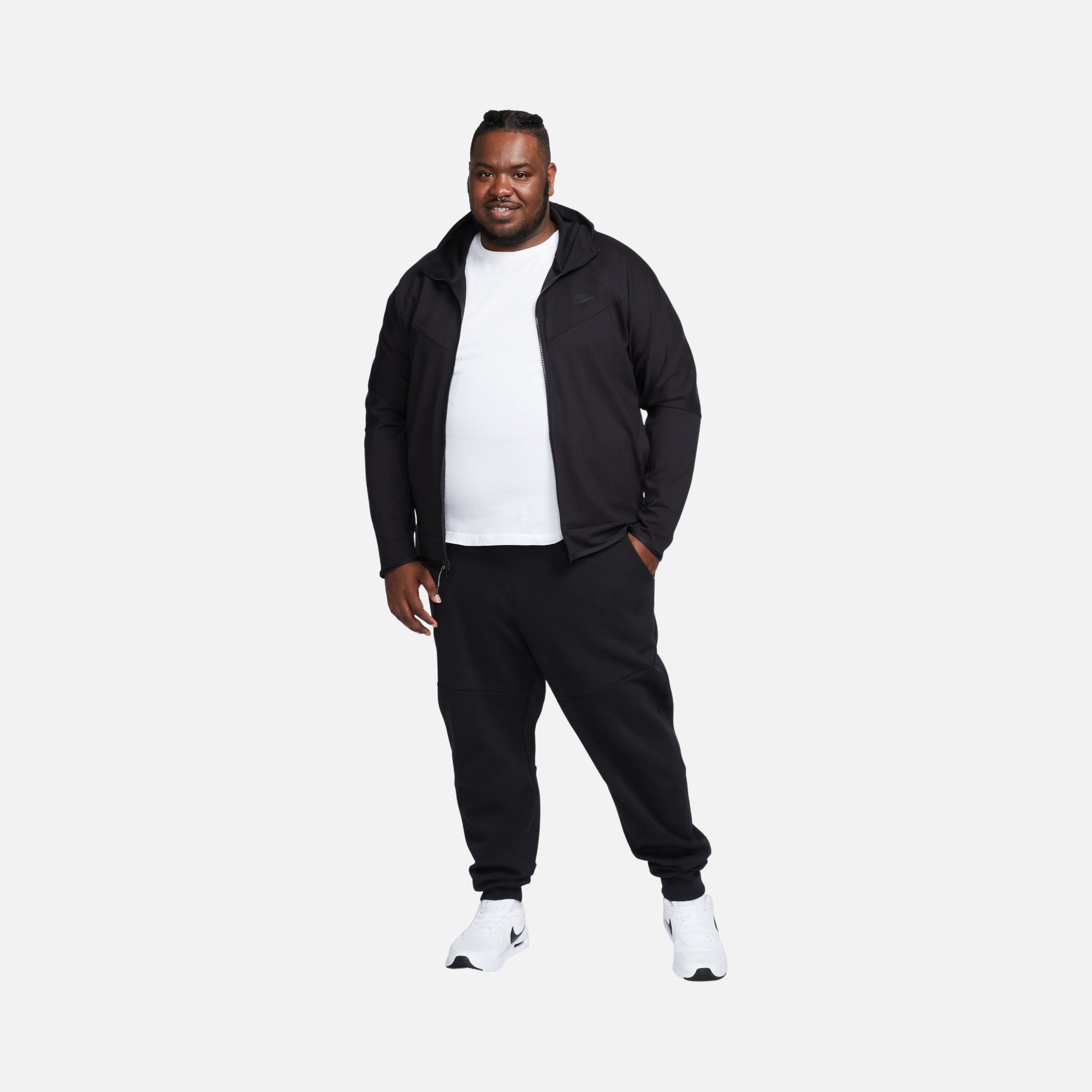 Nike Sportswear Tech Fleece Lightweight Full-Zip Hoodie Erkek Sweatshirt
